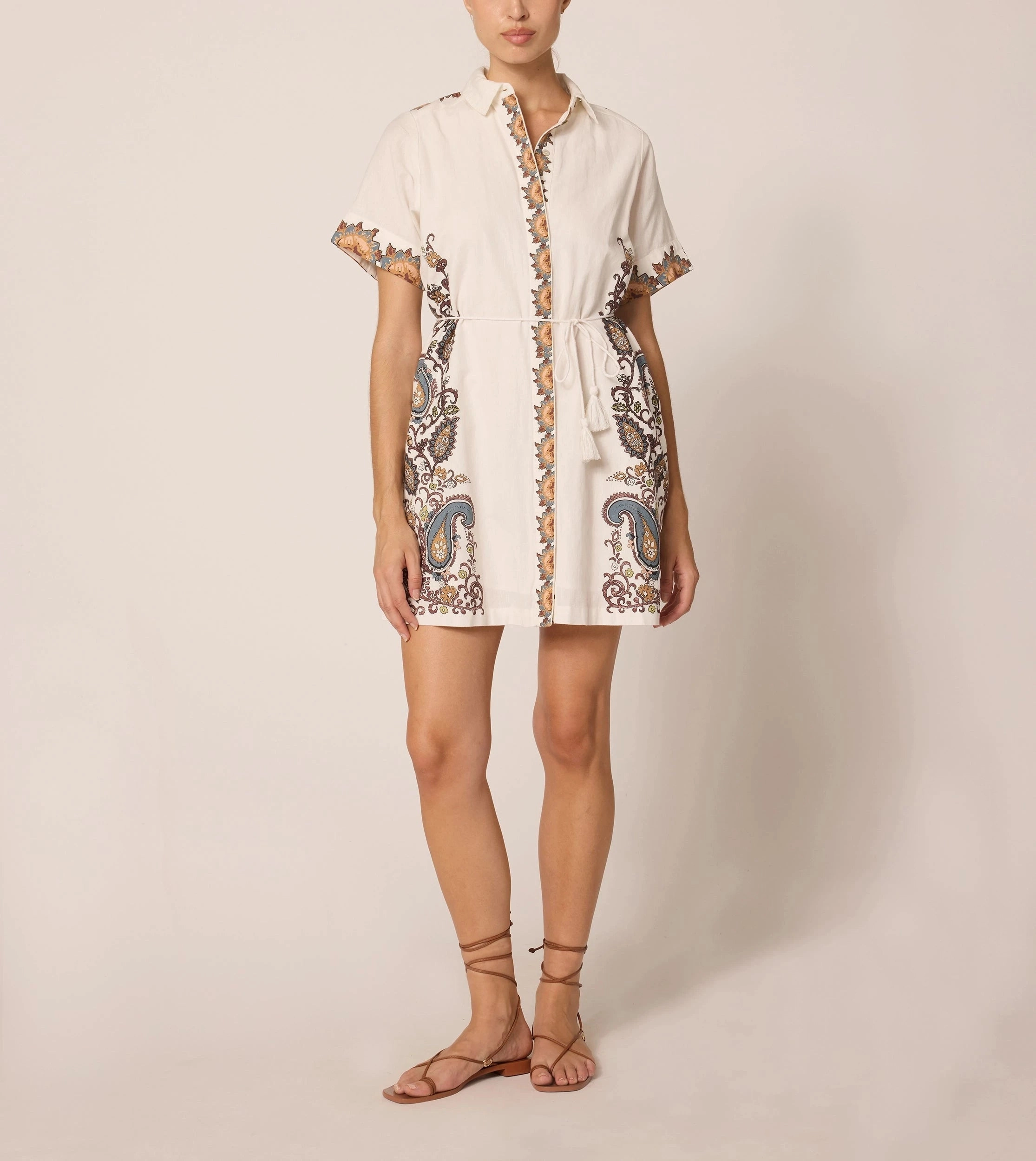 Soft Appeal Fall Layer Anahita Mini Dress | Veneto Paisley