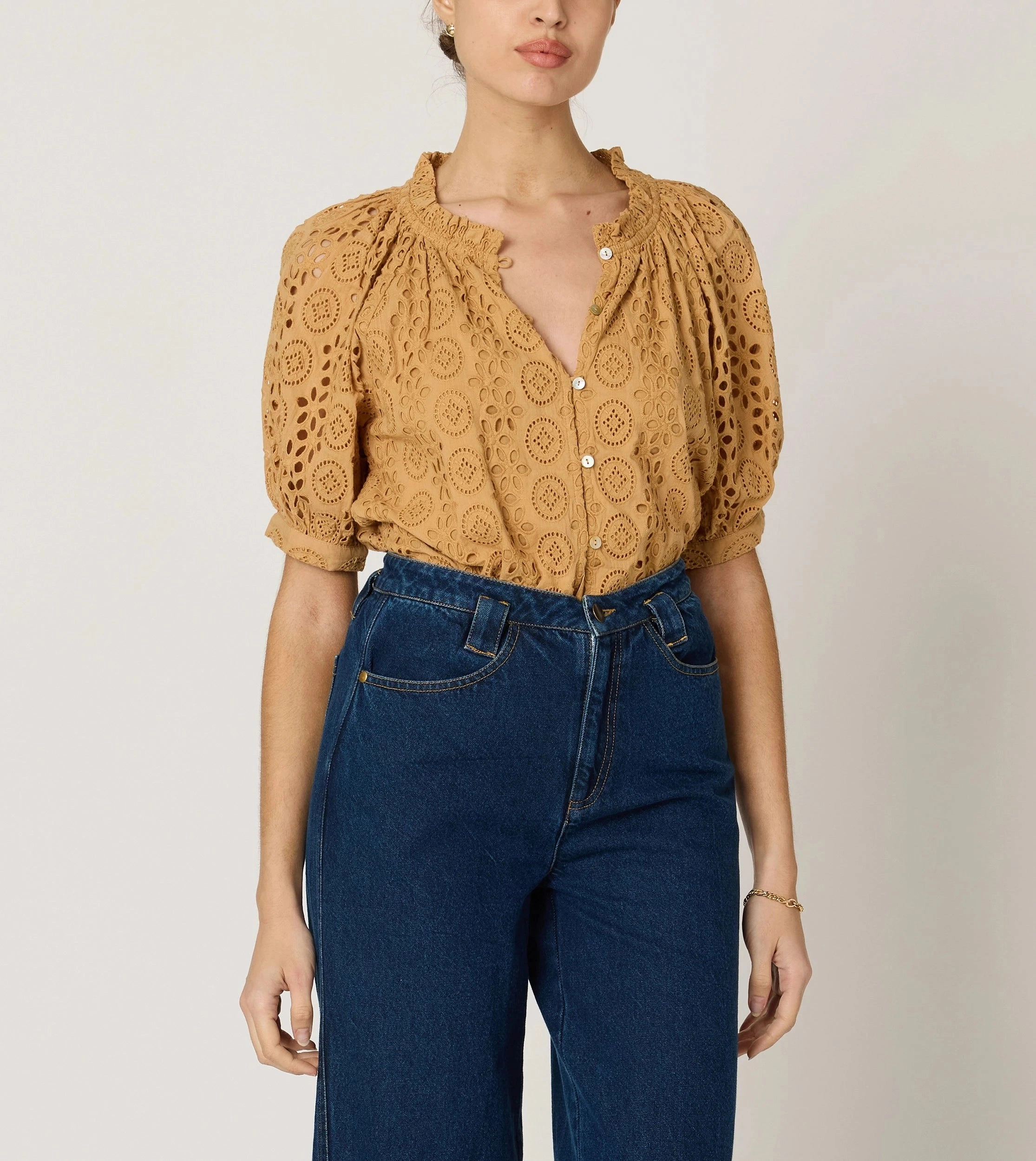 AllDay Comfort Kate Blouse | Wheat
