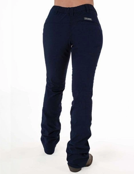 Cowgirl Tuff Mens Work Hard Play Hard Navy Nylon Trousers hypoallergenic material