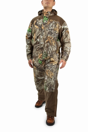 Rocky Mens ProHunter WP Insulated Realtree Edge Polyester Hunting Coverall Waterproof Technology Smooth Zipper Glides