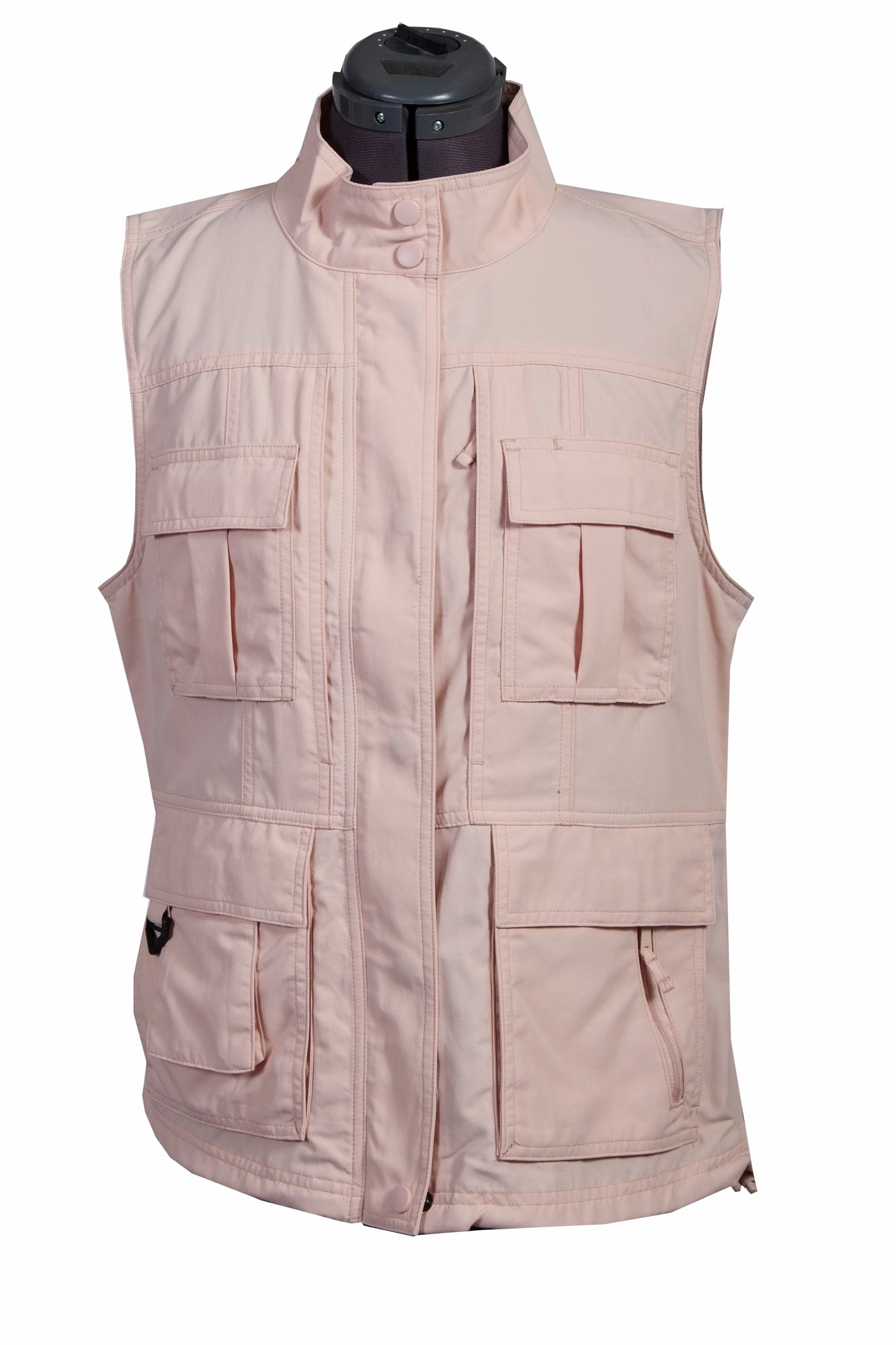 Scully Womens Rose Nylon Petite Pocket Vest Heat Retention Lining Reinforced Shoulder Padding