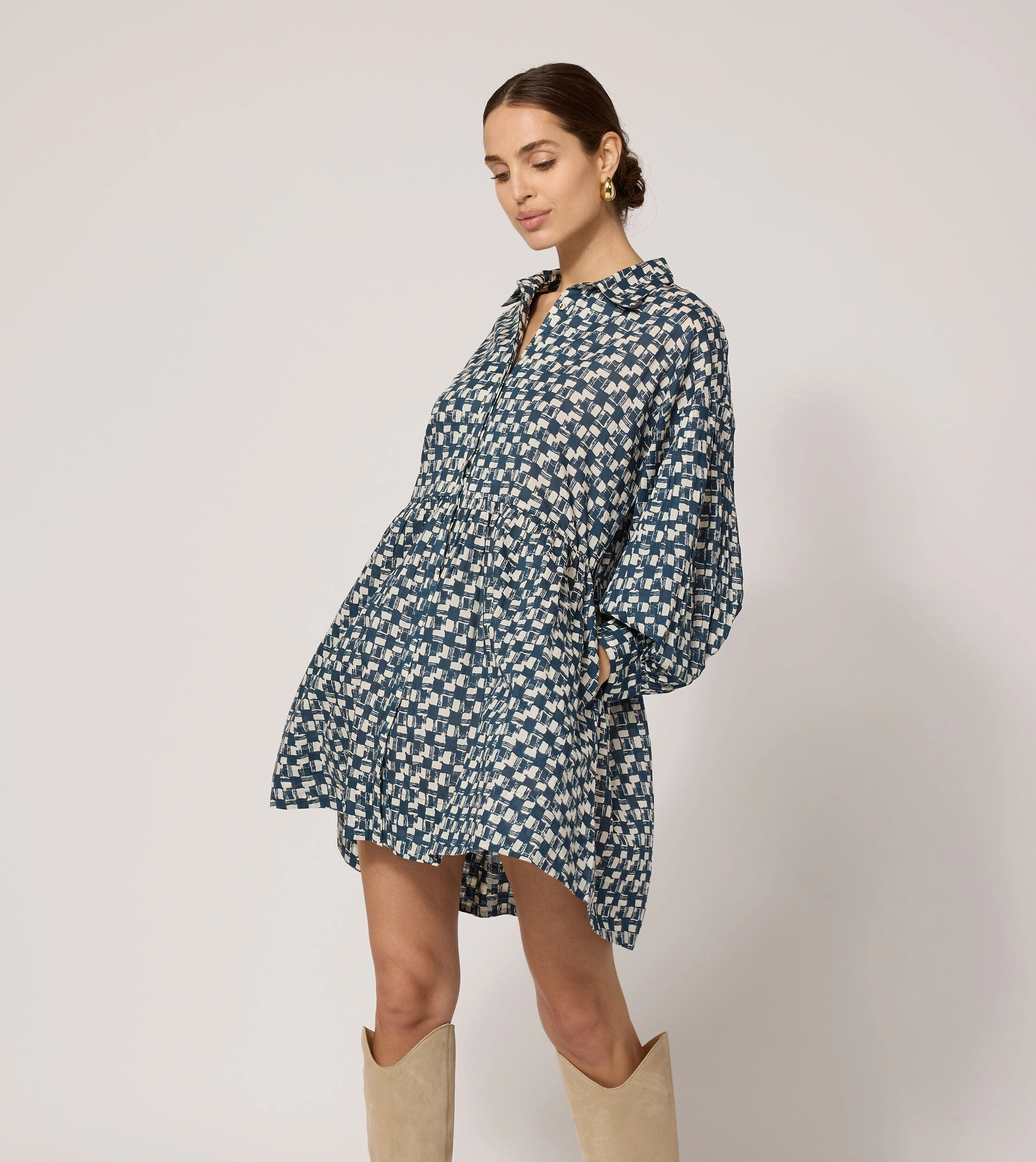 Collette Mini Dress | Biarritz Natural Layers