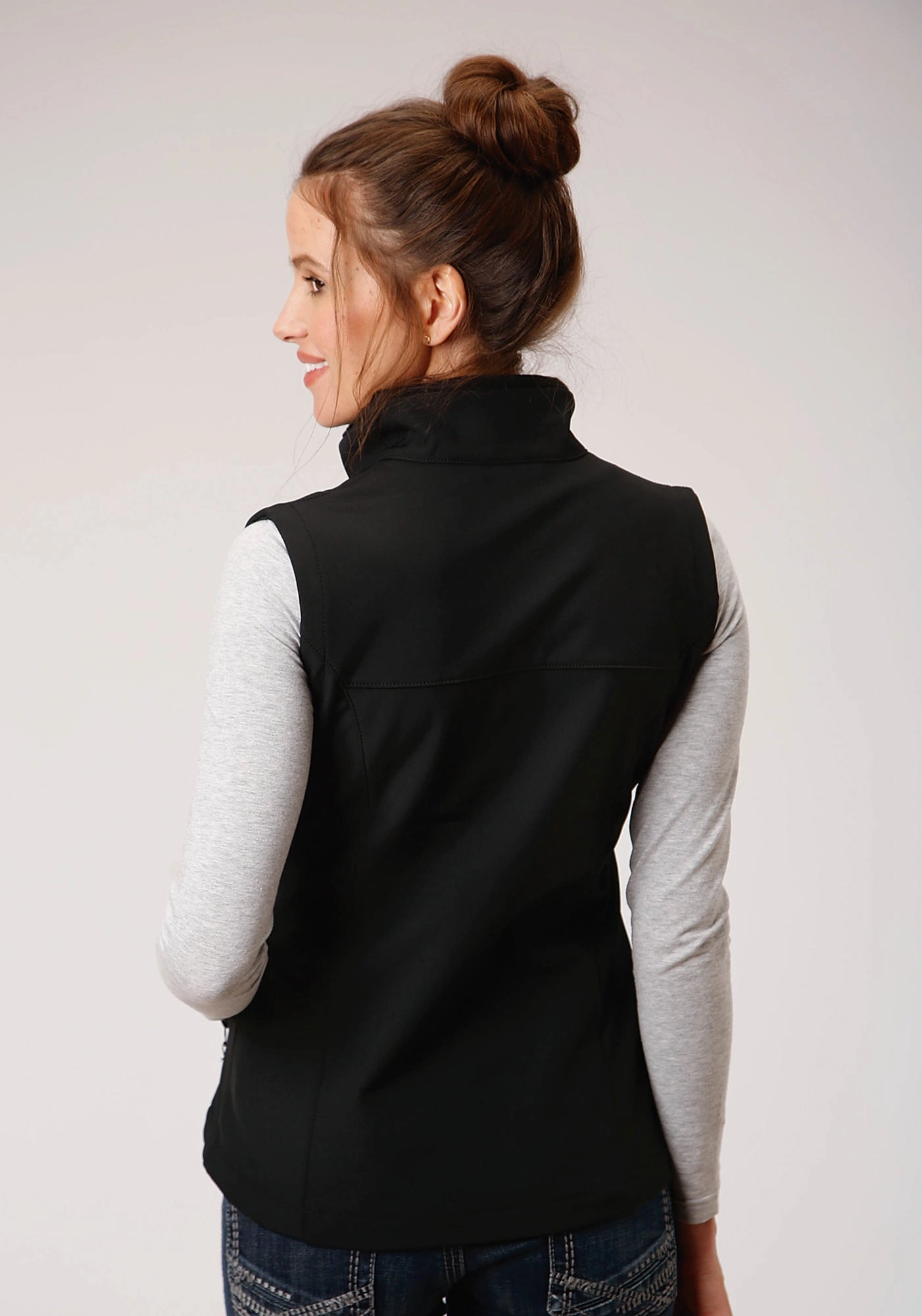 ReflectiveDetails Ski Use Roper Technical Womens Black Polyester Softshell Vest
