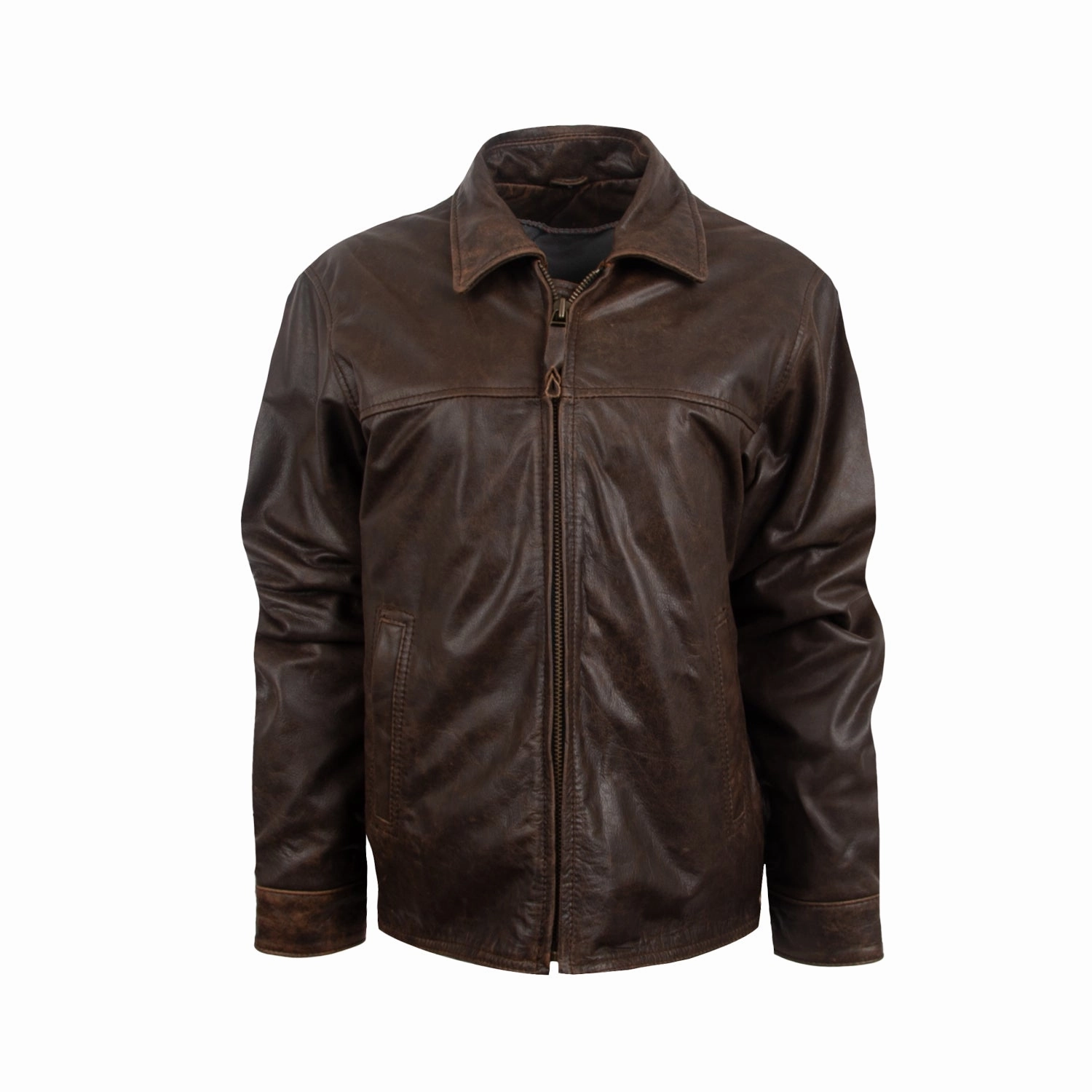 Detachable Layers Bonded Edge Finish STS Ranchwear Womens Rifleman Vintage Brown Leather Leather Jacket