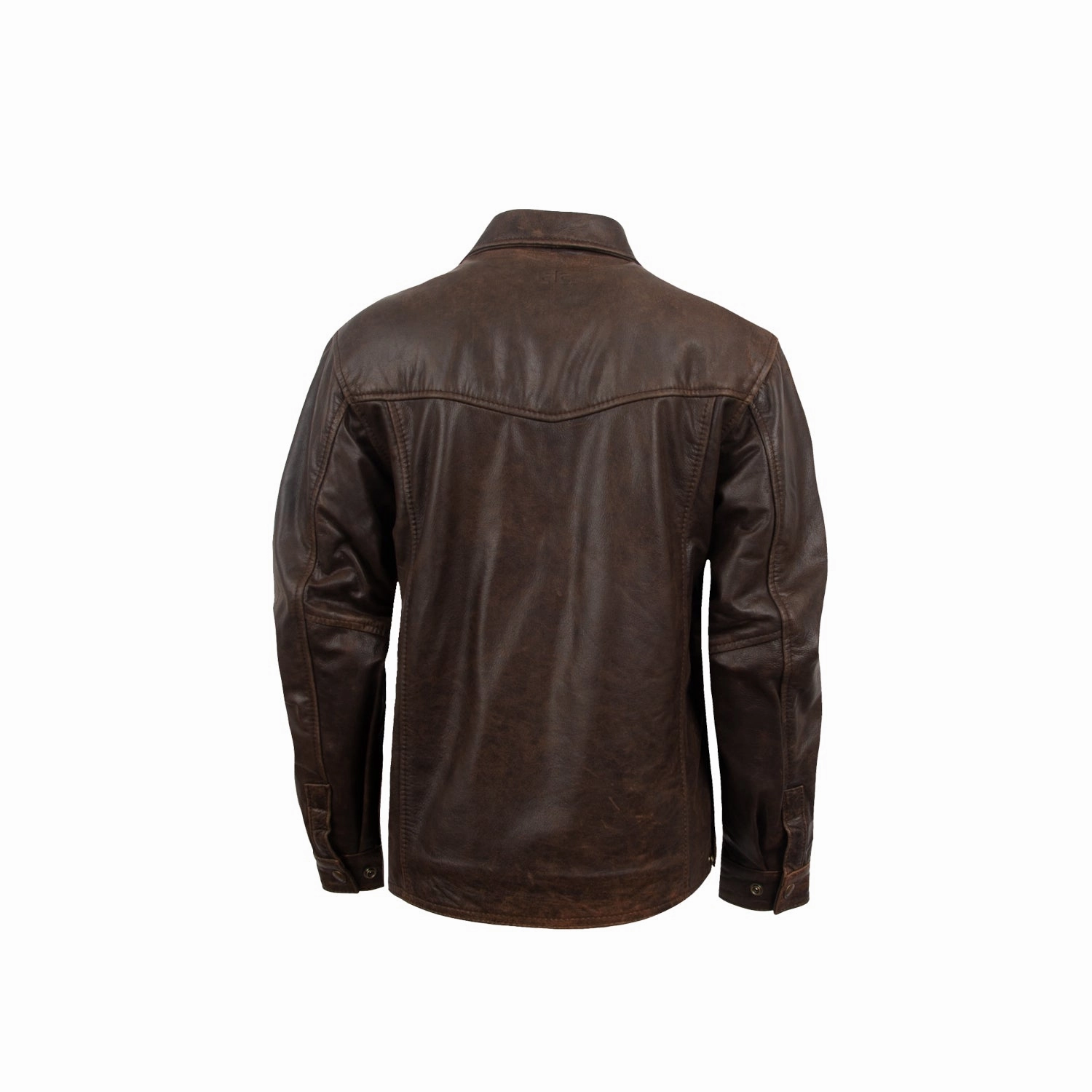 Roll Up Storage Design STS Ranchwear Womens Rifleman Vintage Brown Leather Leather Jacket