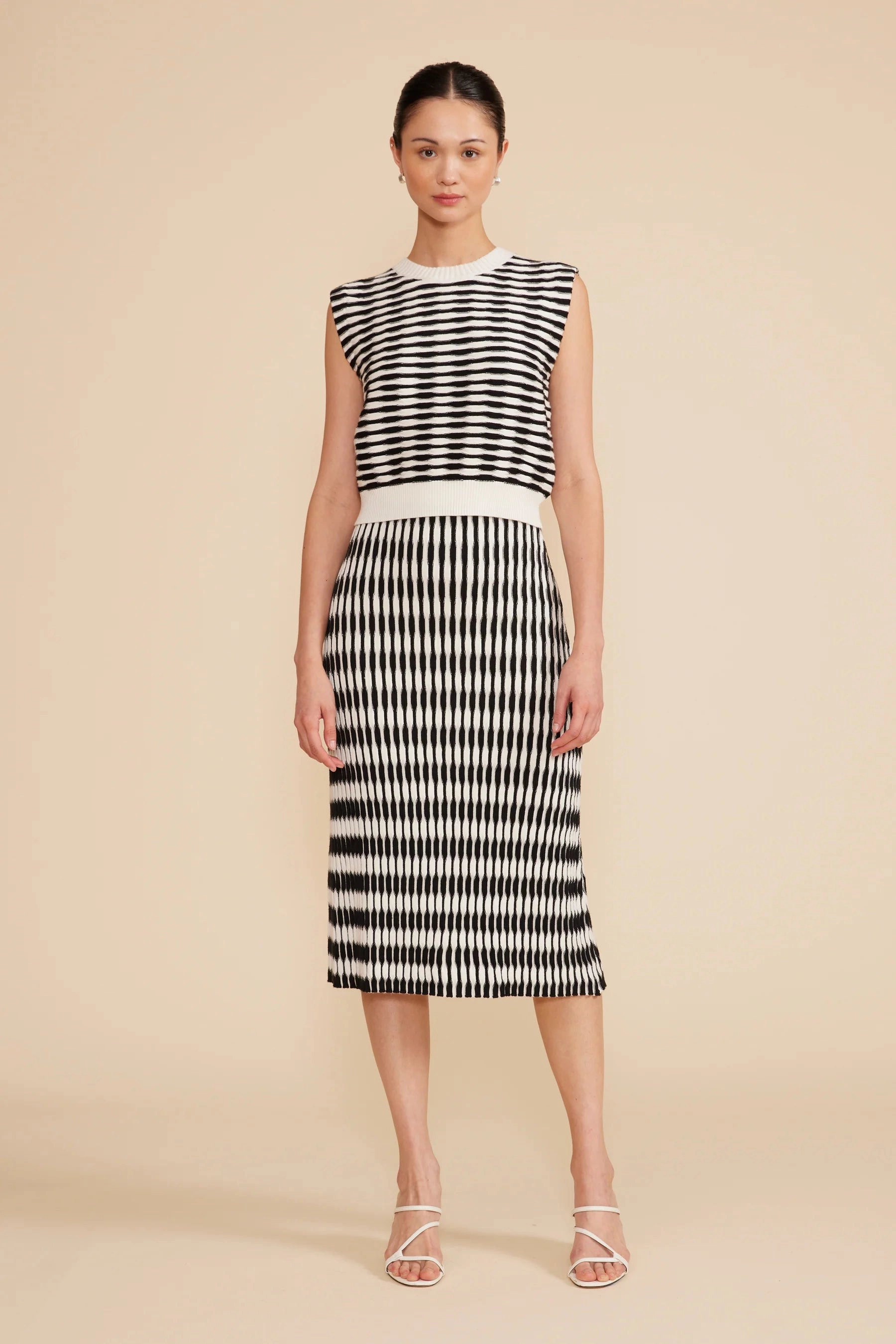 Newport Knit Skirt LowProfileStitching Comfortable Stretch