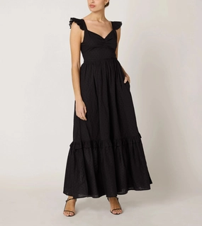 Nica Maxi Dress | Black Sharp Fit Cruise-Wear