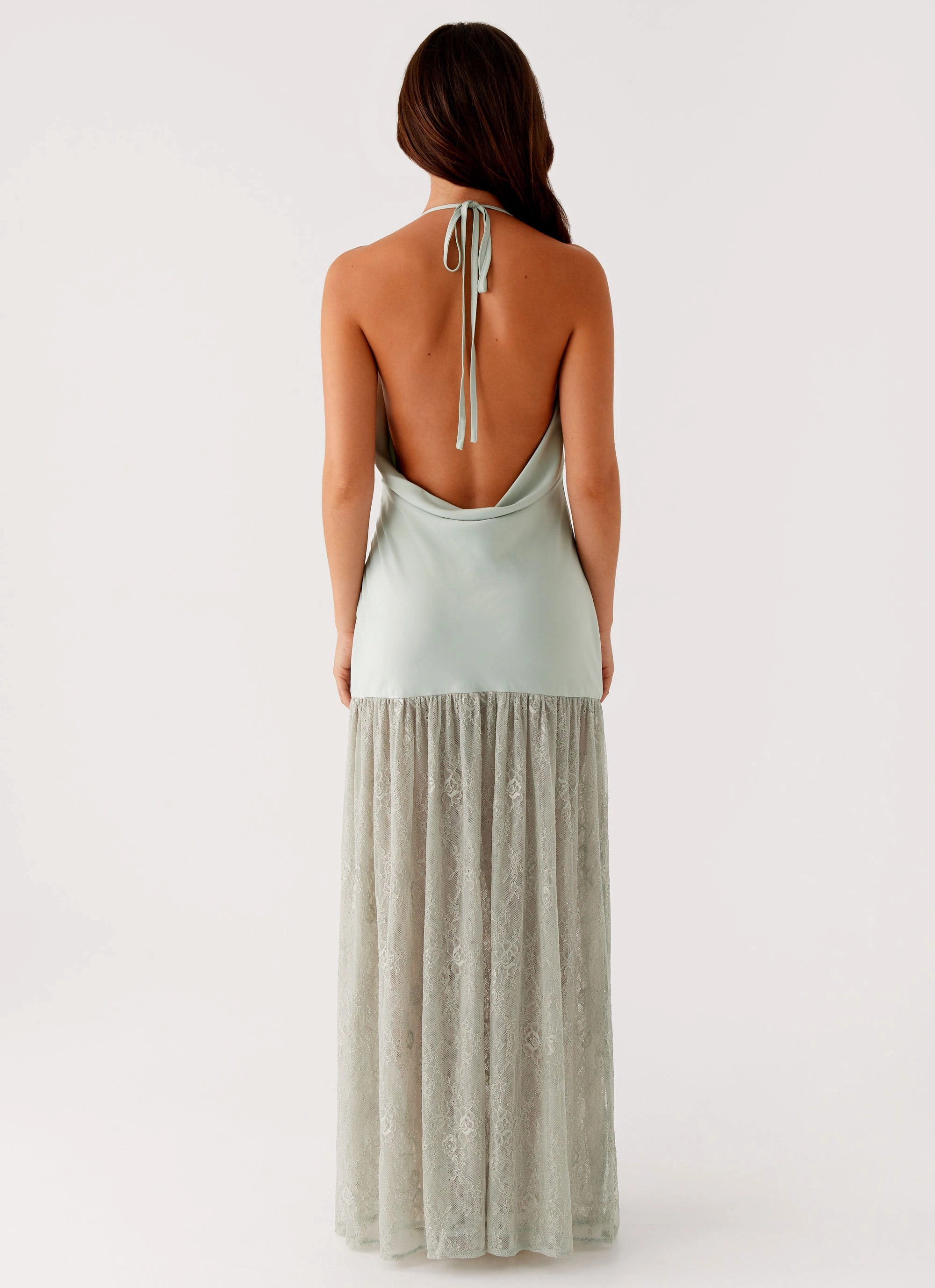 Kylie Maxi Dress - Sage Geometric-pattern bold appearance
