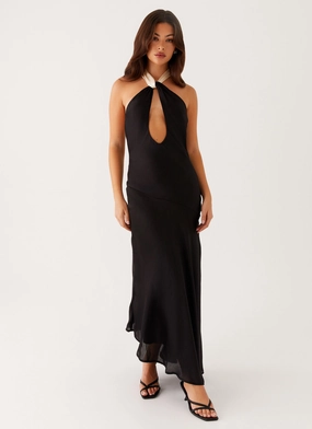 Travel Ready Night Owl Maxi Dress - Black