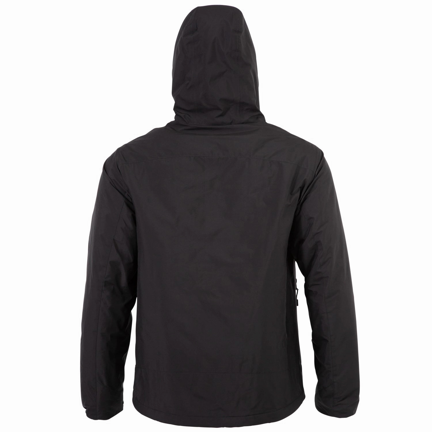 Rocky Mens Rugged 80G Hooded Black Polyester Insulated Jacket Heavy Duty Zippers