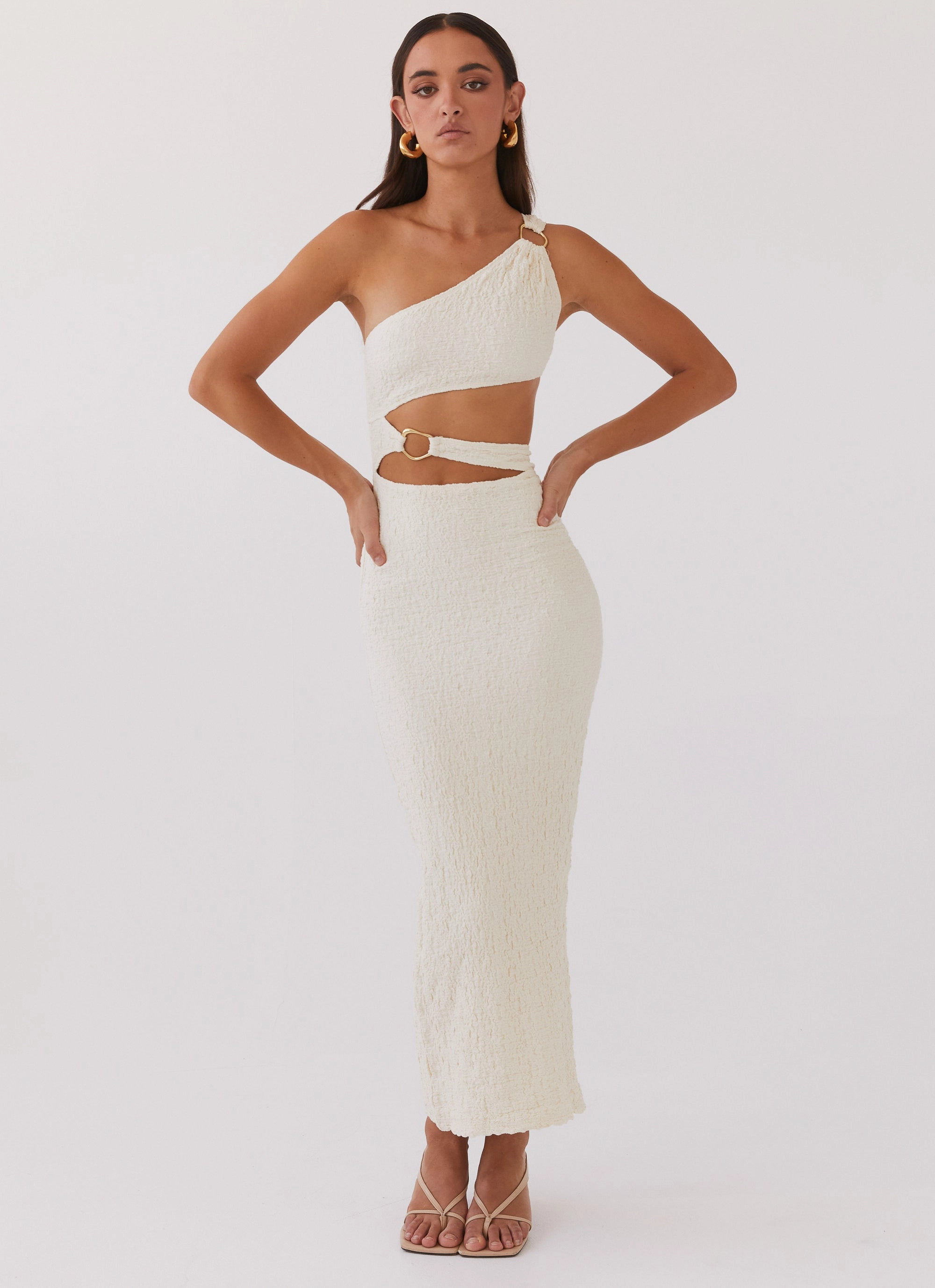 Versatile Design North Haven Maxi Dress - Ivory Wave