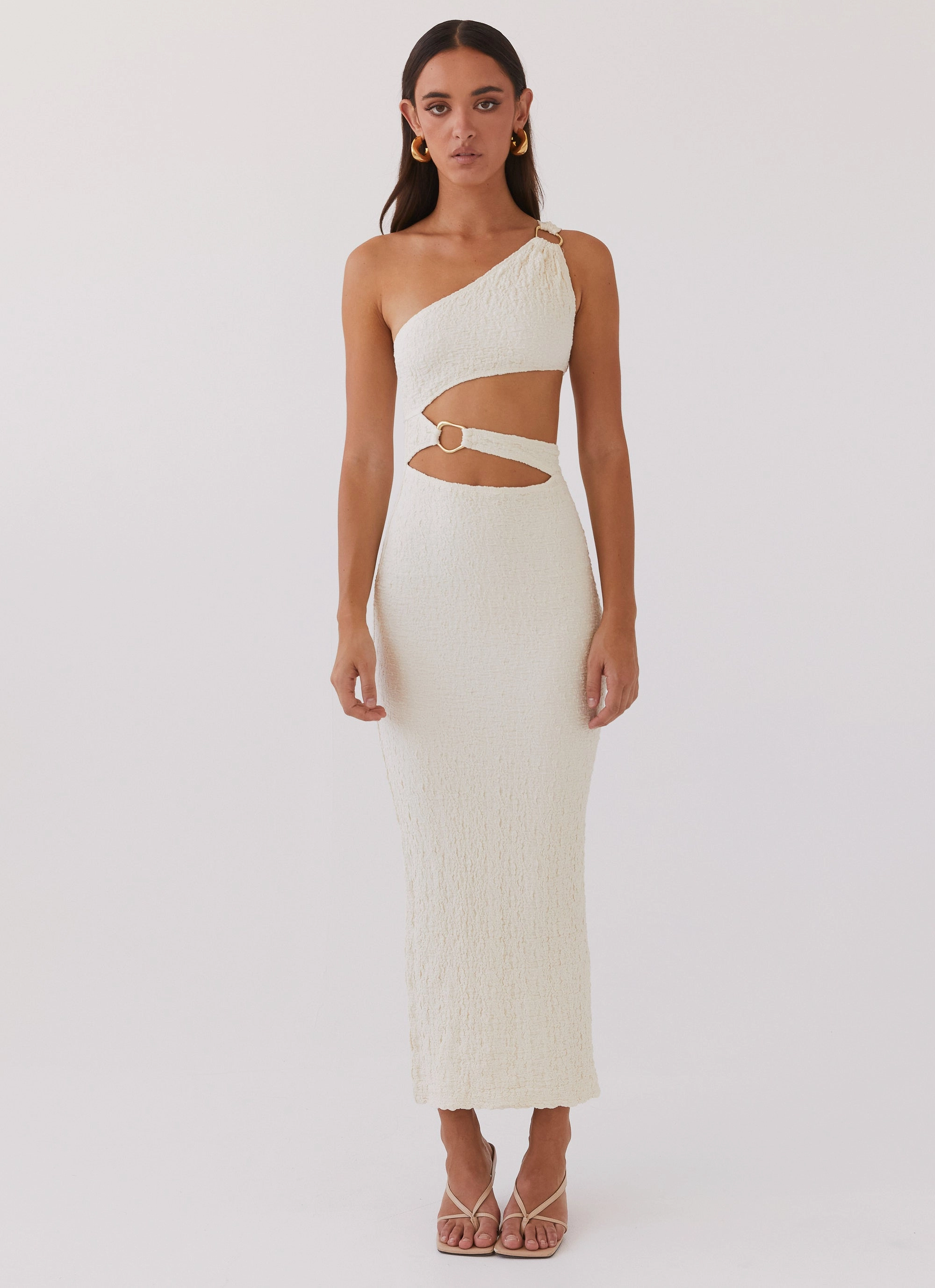 North Haven Maxi Dress - Ivory Wave Pastel Shade