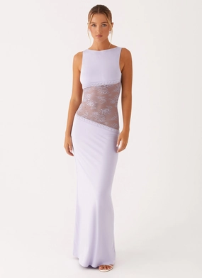 Lucinda Maxi Dress - Lilac Smart Fashion