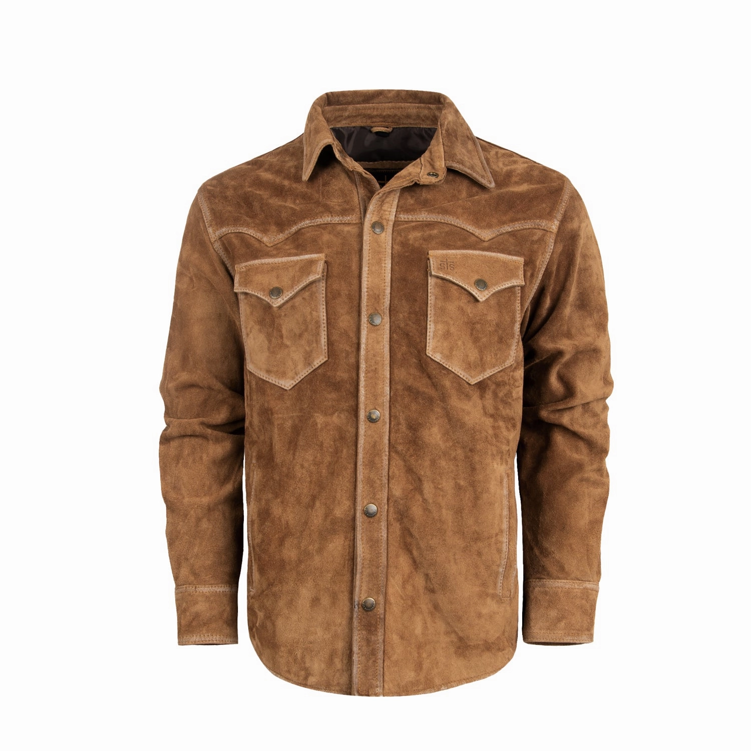 Moisture Wicking Layer STS Ranchwear Mens Scottsdale Caramel Suede Leather Jacket