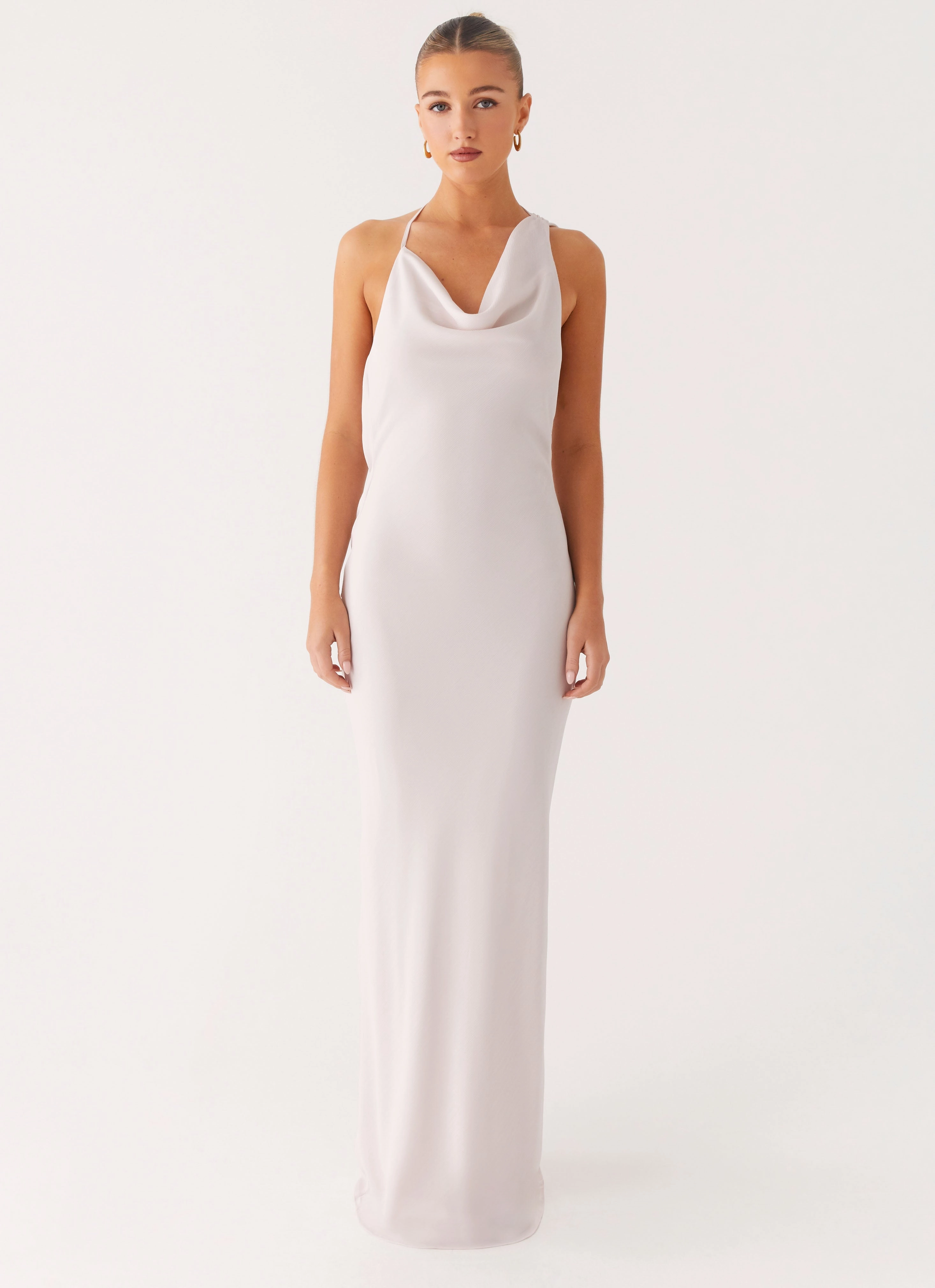 Opal Glow Maxi Dress - Off White Reversible Jacket