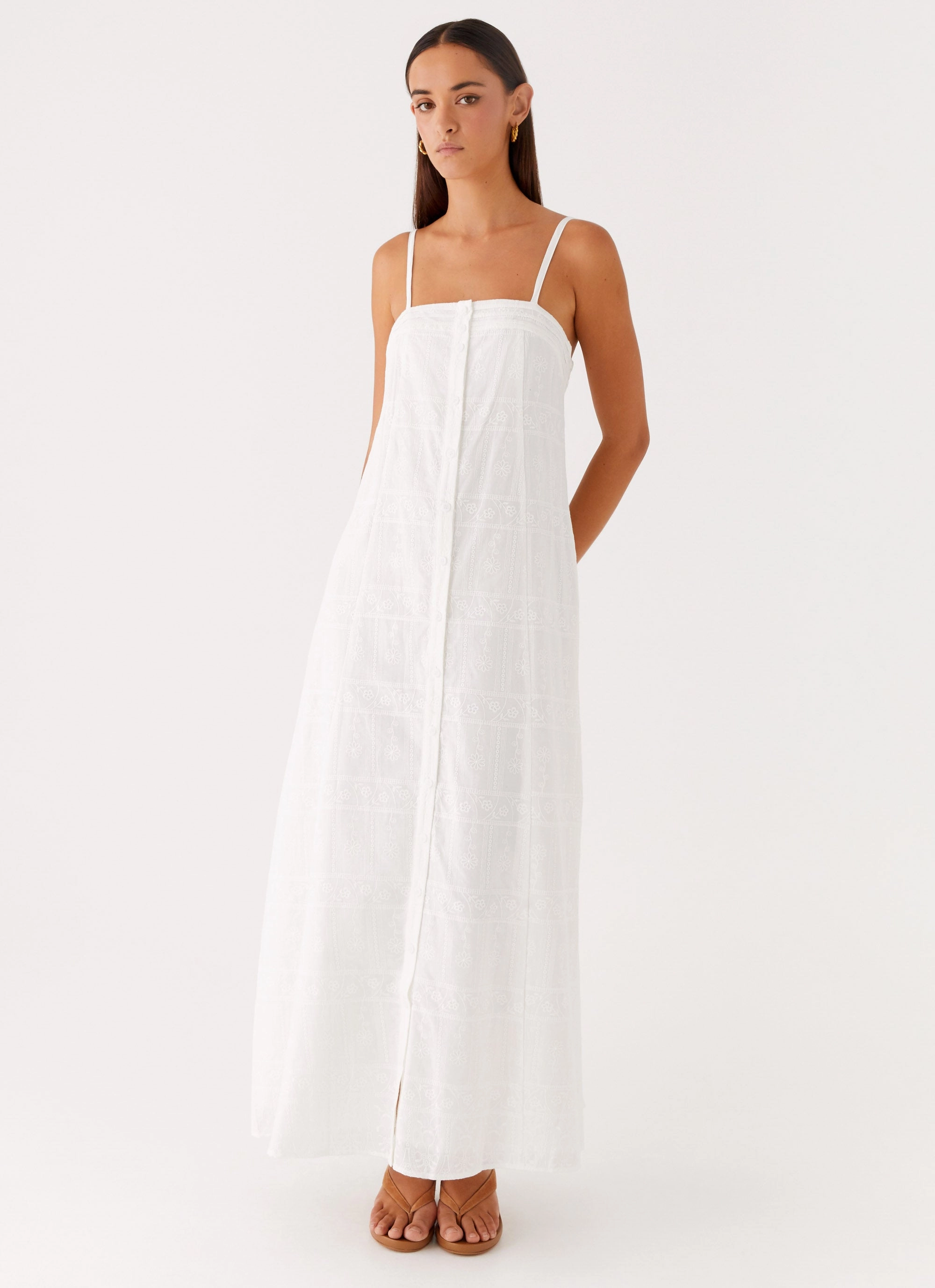 Summer Friendly Cole Maxi Dress - White