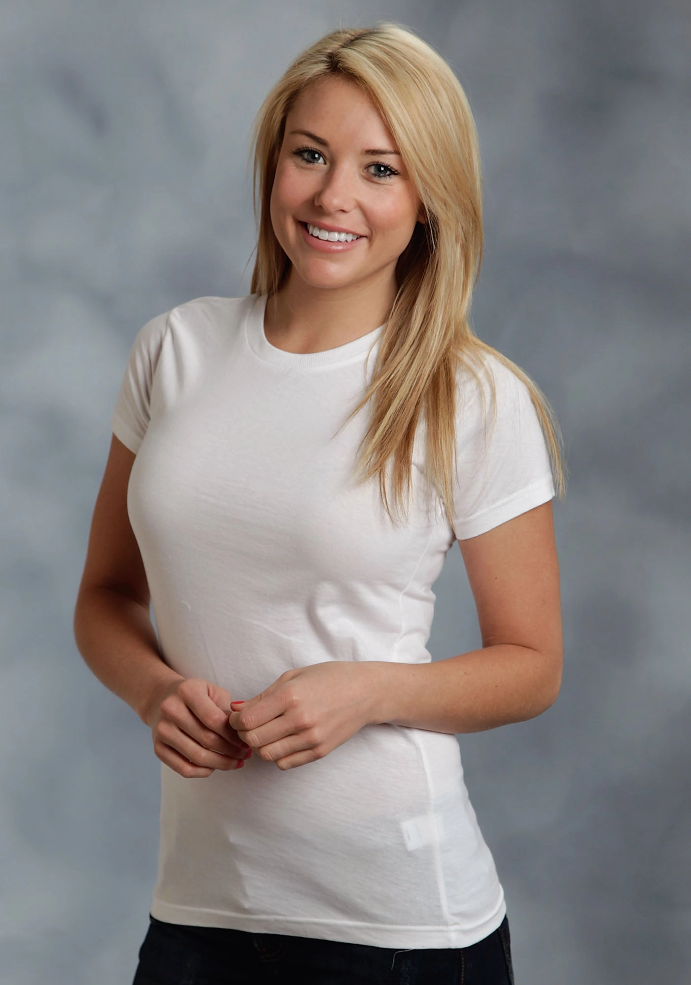 Ouray Womens White 100% Cotton USA S/S Crew T-Shirt Picnic Outfit Date night