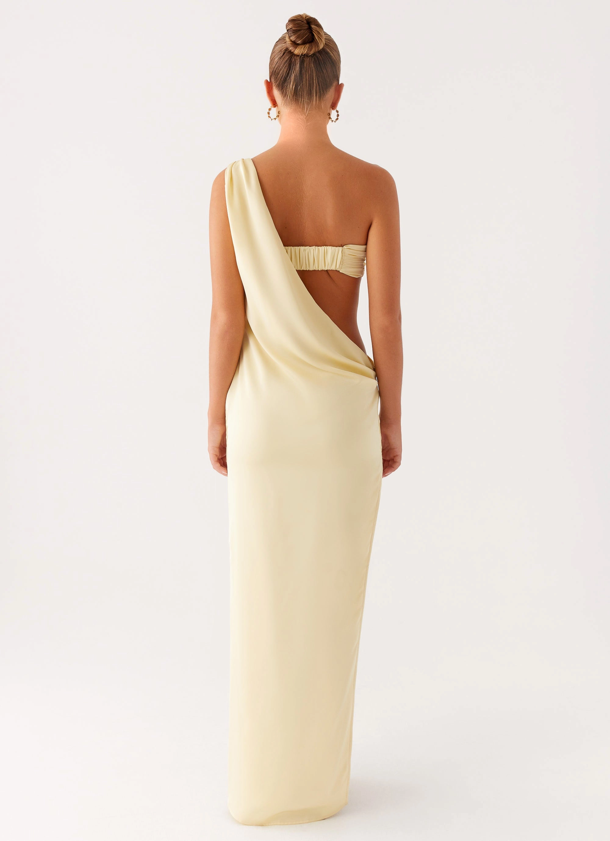 Square Neck Timeless Fit Cooper Maxi Dress - Yellow