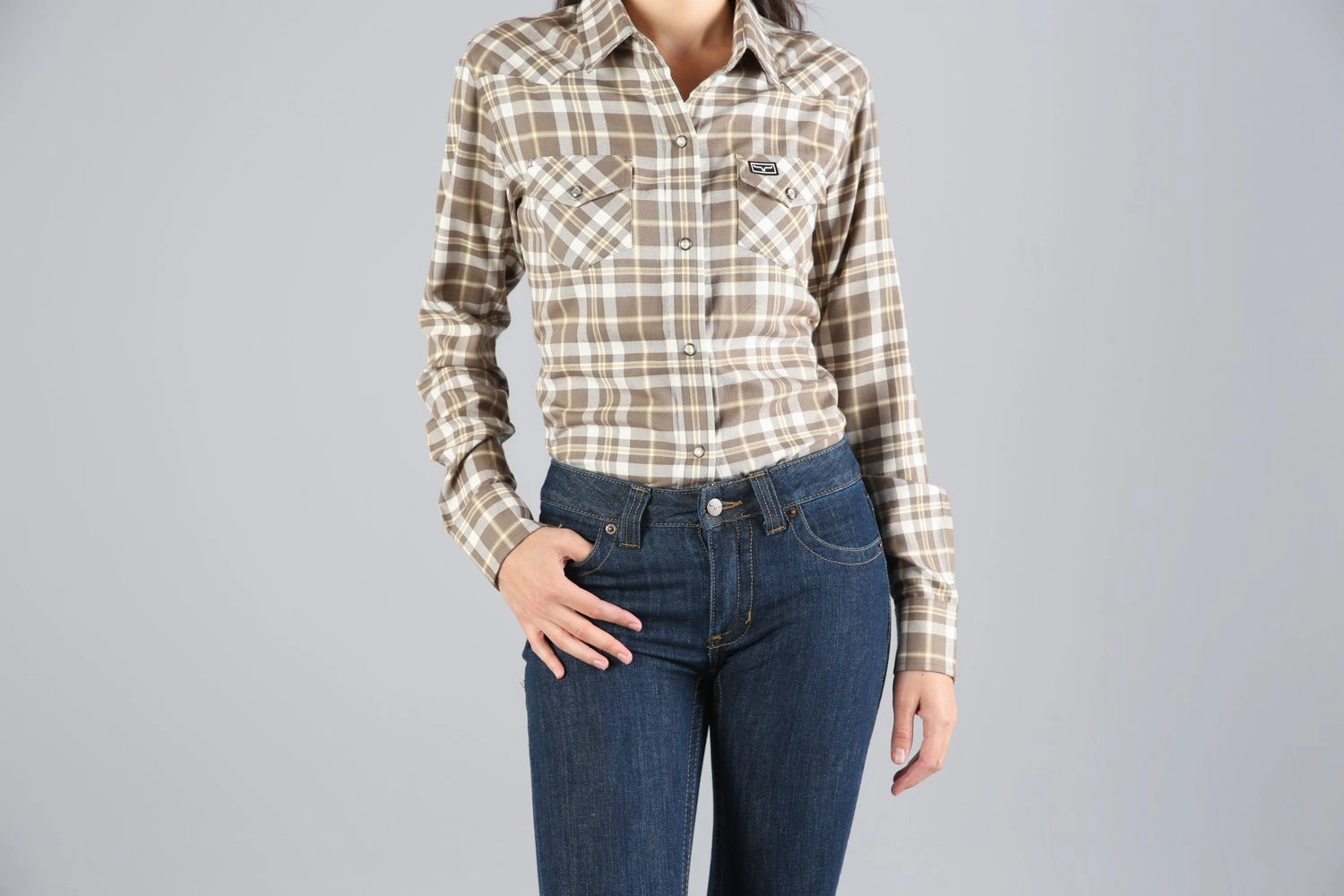 Kimes Ranch Womens San Mateo Flannel Natural Cotton blend L/S Shirt Summer Vibes Soft Material