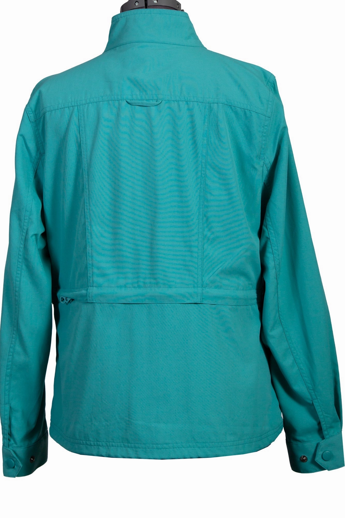 Flexible Shoulder Scully Womens Teal Nylon Multi-Pocket Jacket