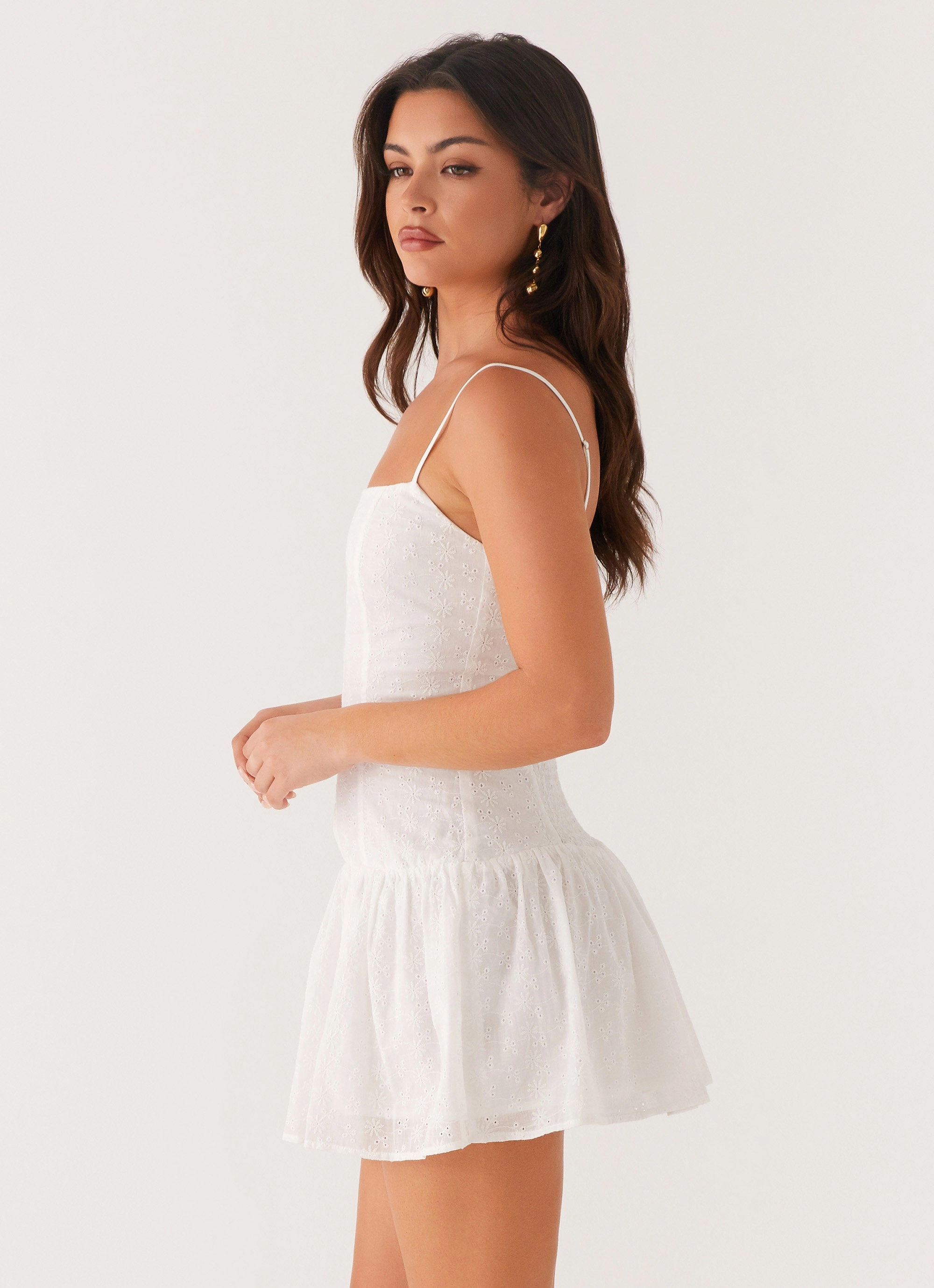 Palm Springs Mini Dress - White Soft Fashion