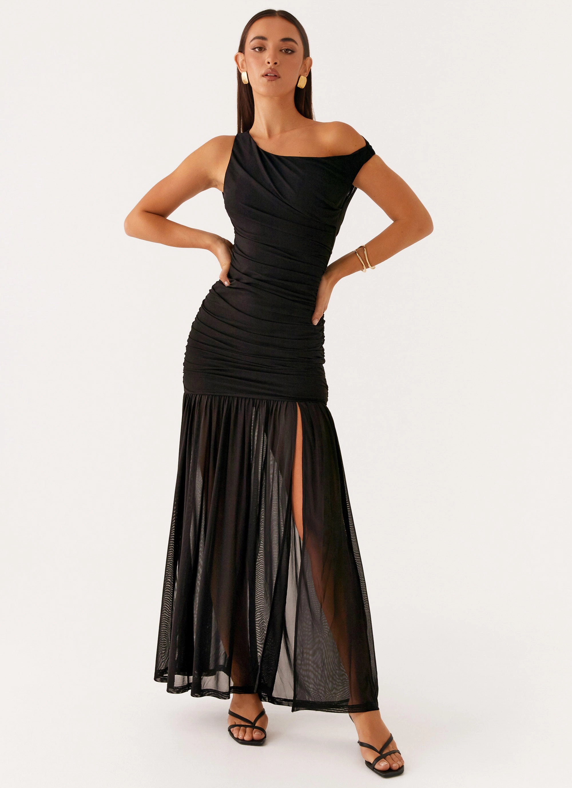 Pavilion Maxi Dress - Black Boho Tone