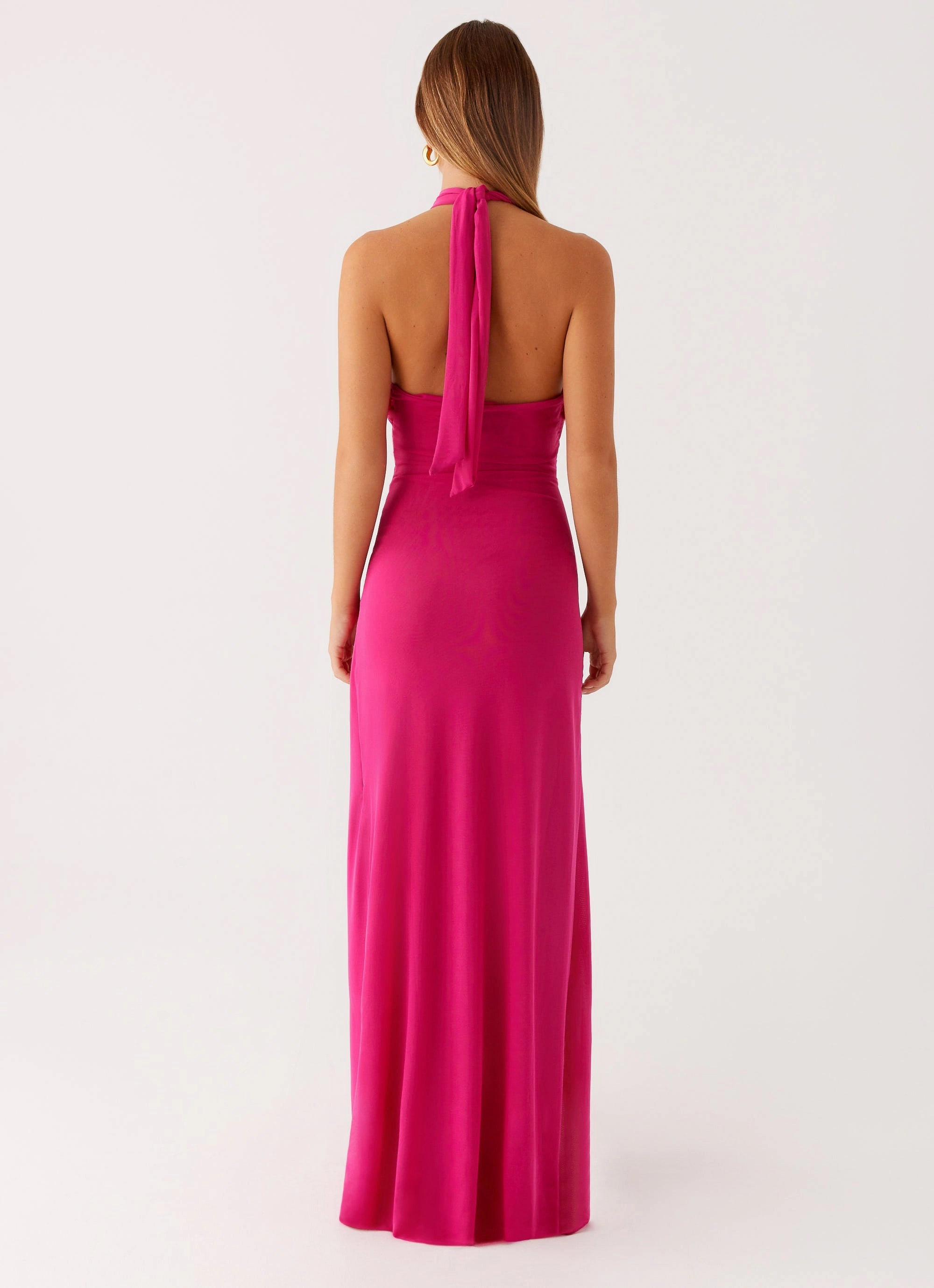 Natural Silhouette Smooth Blend Ericka Maxi Dress - Hot Pink