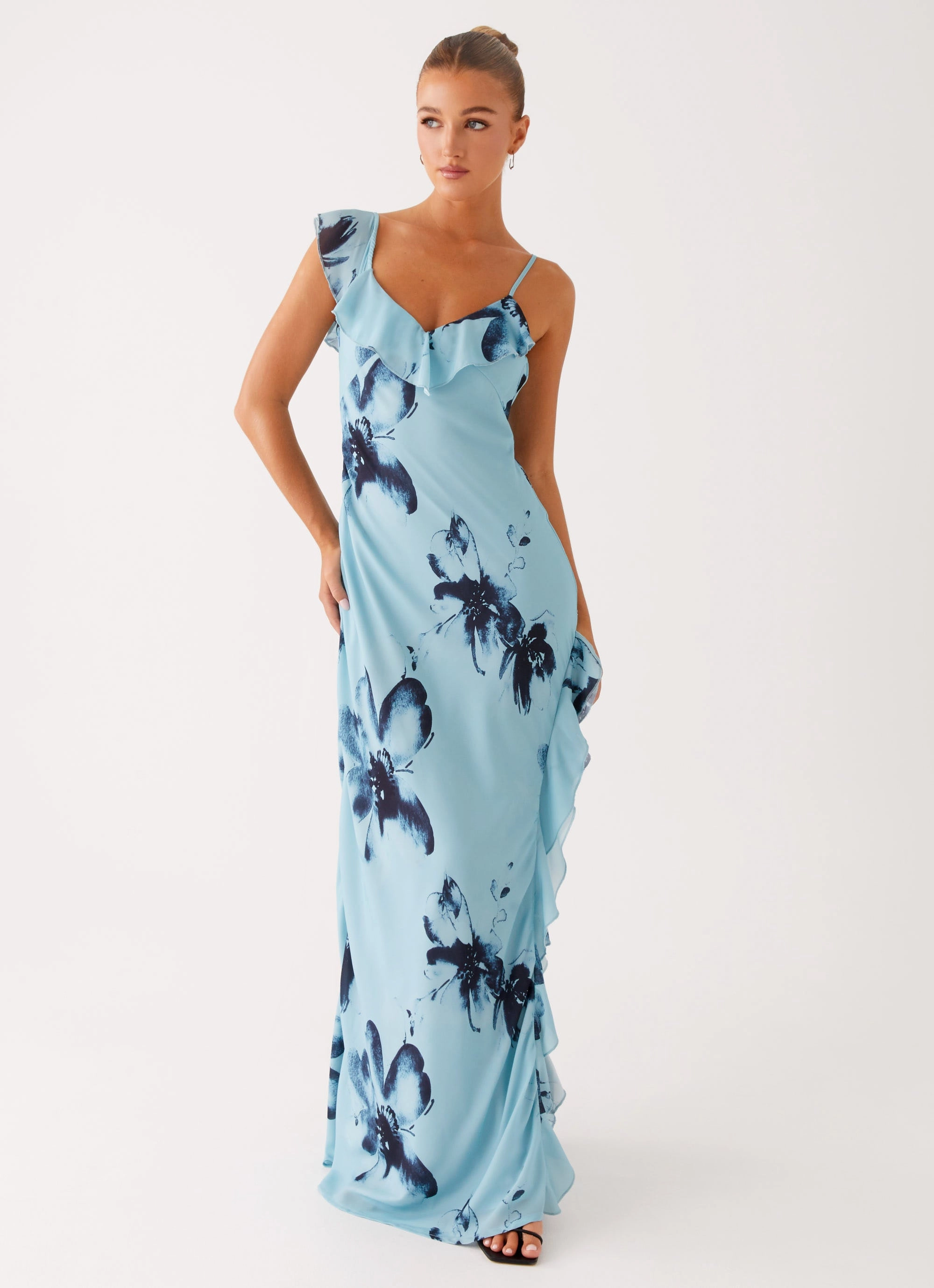 Soft Air All Look Goldsmith Maxi Dress - Blue Black Floral