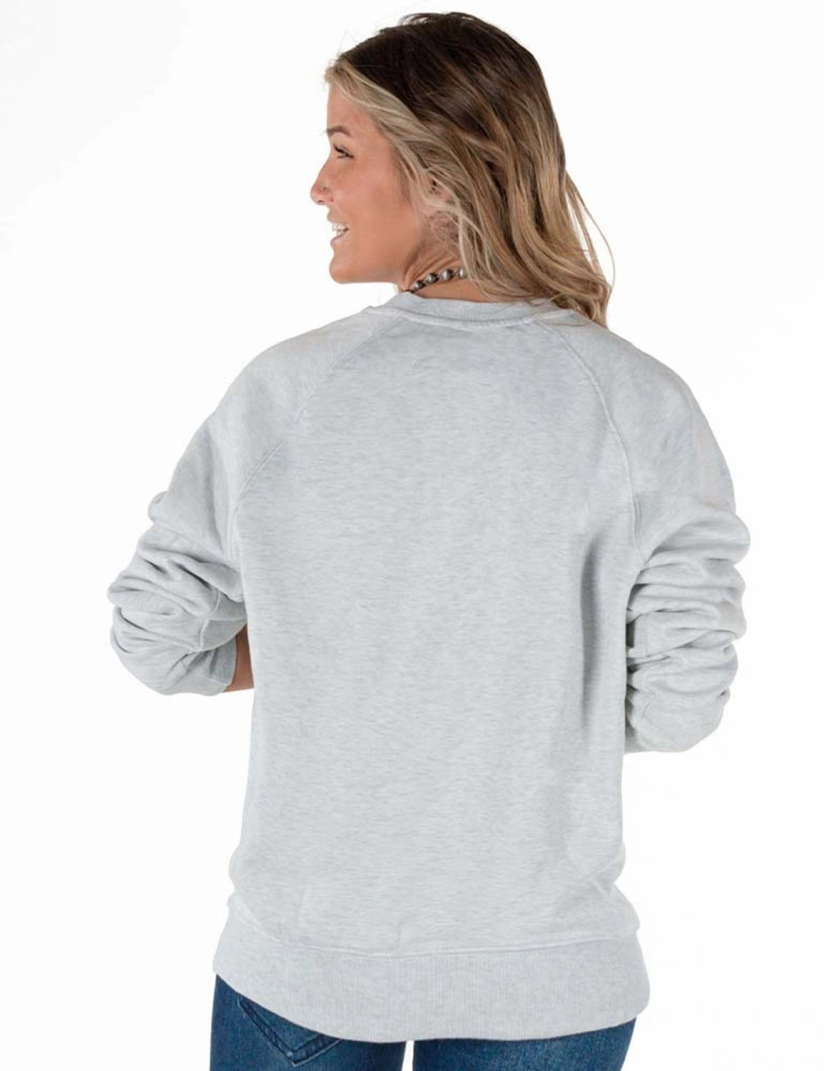 Cowgirl Tuff Womens Bad Ass Ash Poly/Rayon Sweatshirt MeshLinedVents Heat Trapping Layer