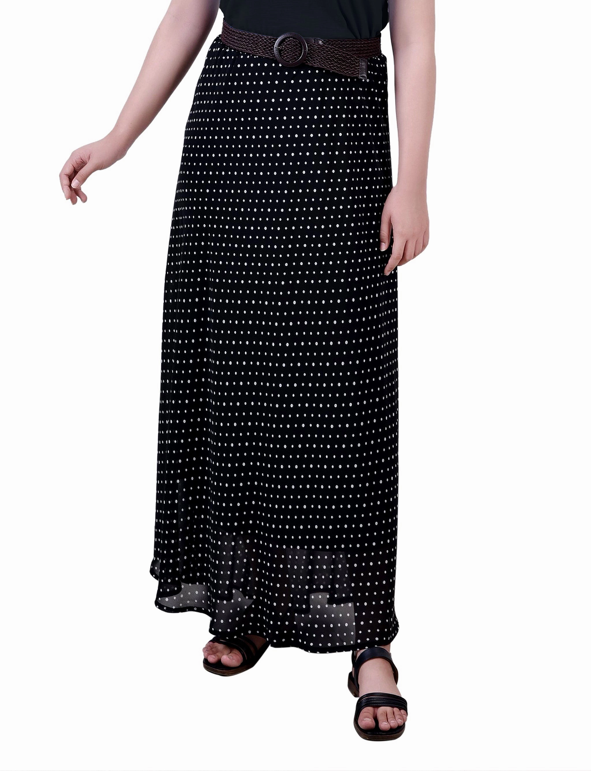 All Wear Petite Chiffon Maxi Skirt
