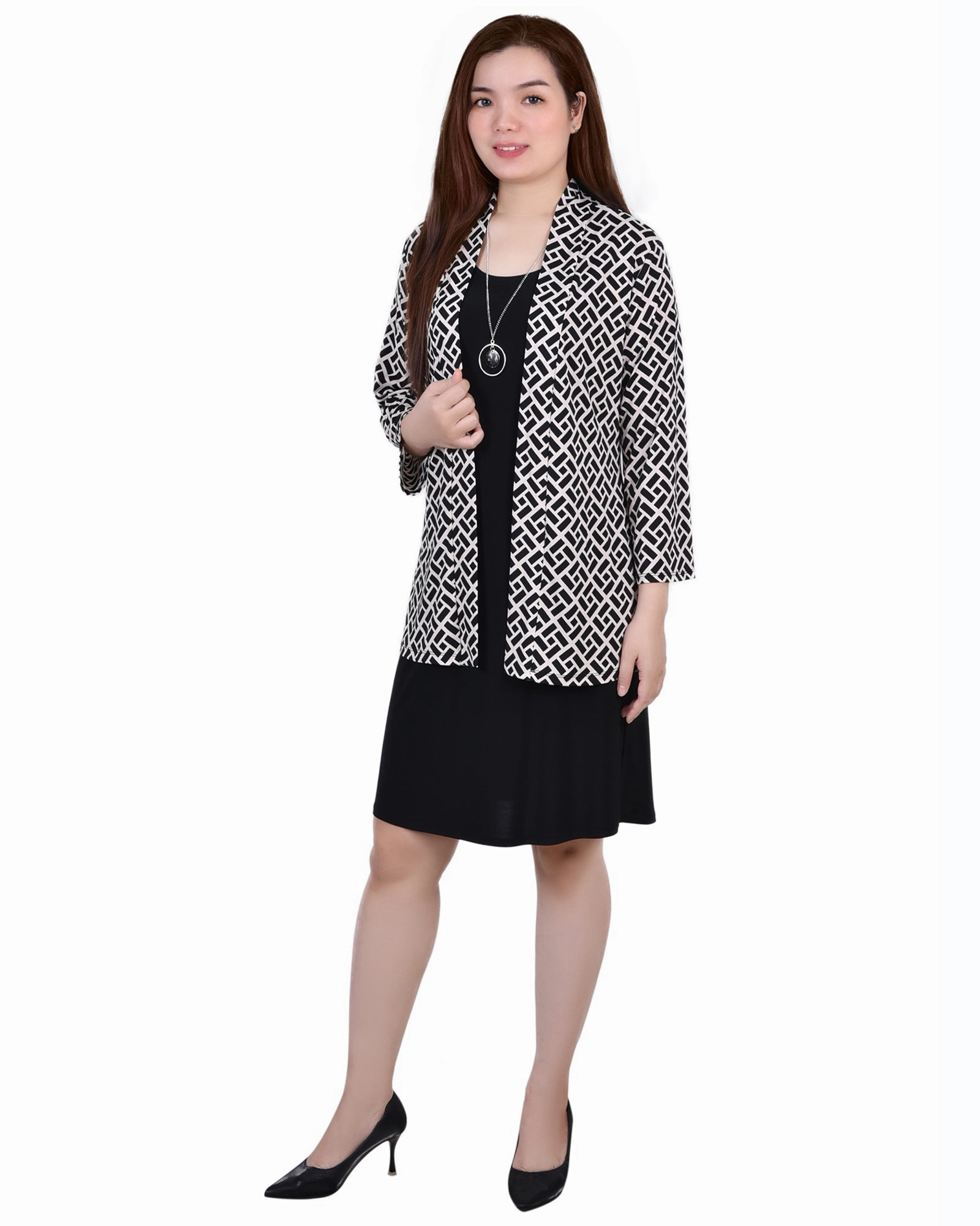 Petite Two Piece Dress Set Curvy Glam