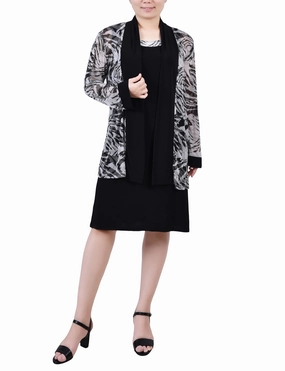 Petite Two Piece Dress Set Calm Style