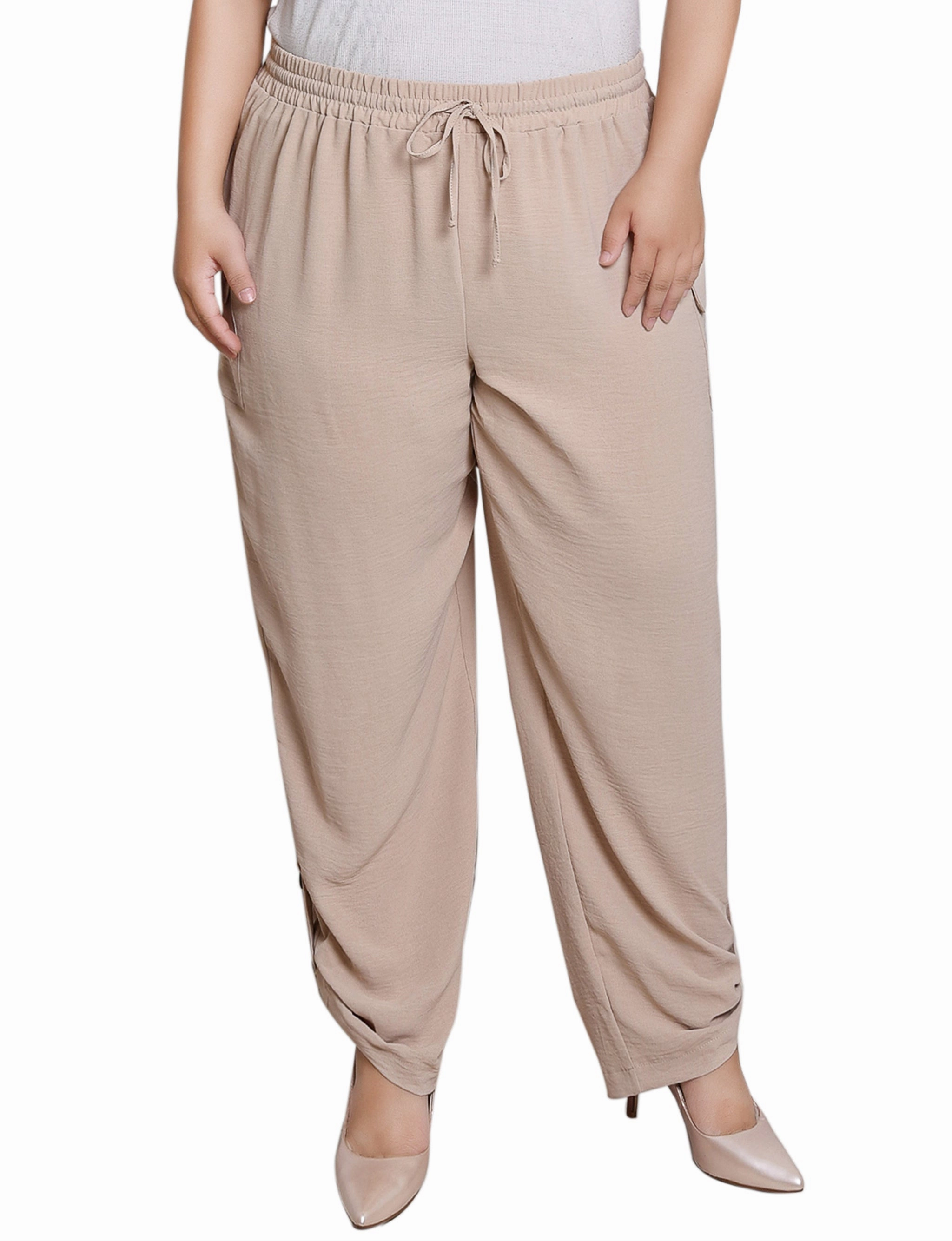 Casual Edge Quick Move Plus Size Pull On Cargo Pants