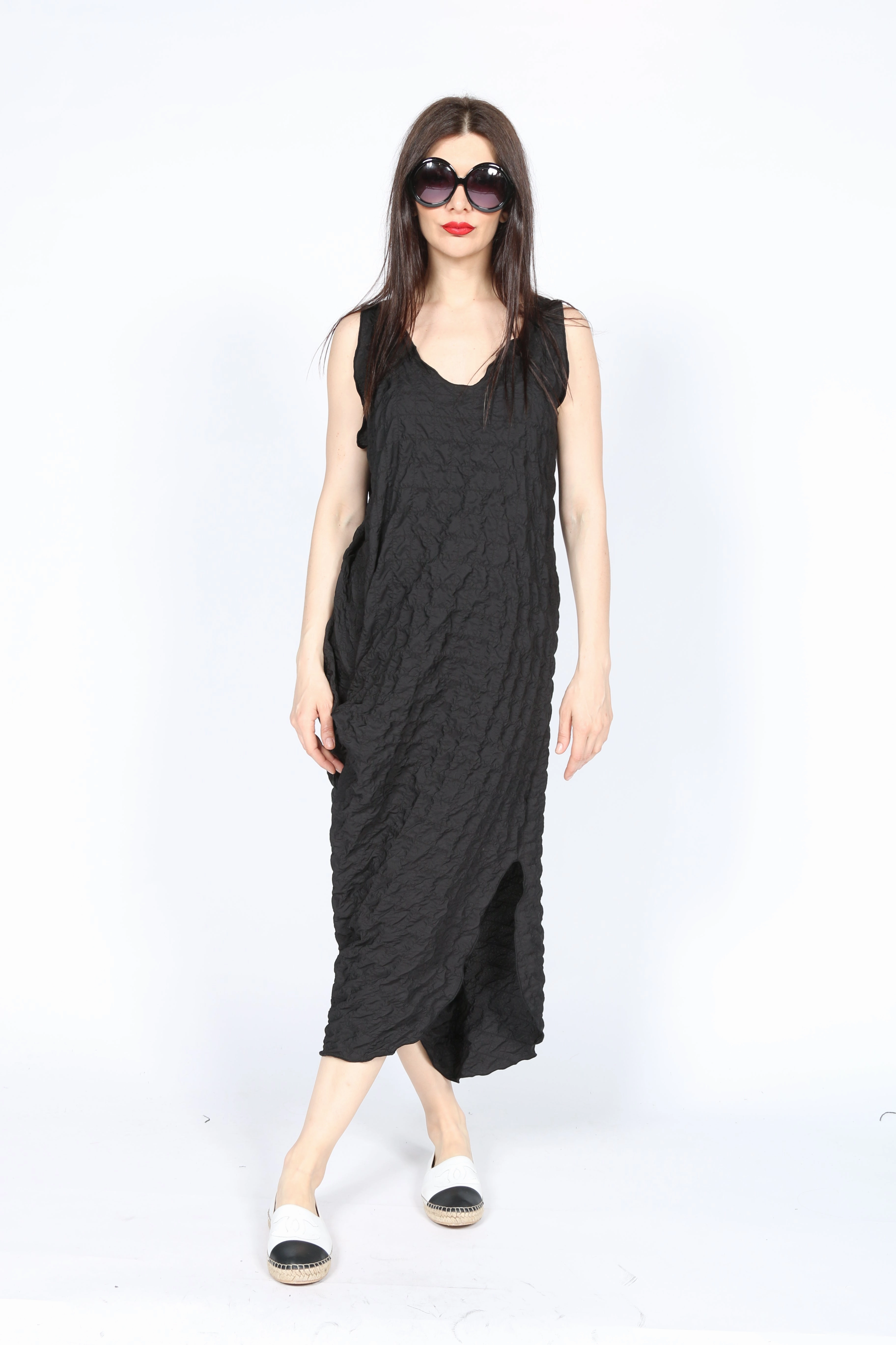 Crystal-Detail Balanced Lines Pocur Jumpsuit