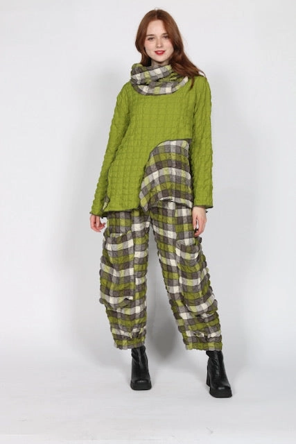 POT2T Top Roll Up Sleeve Design Layered Look