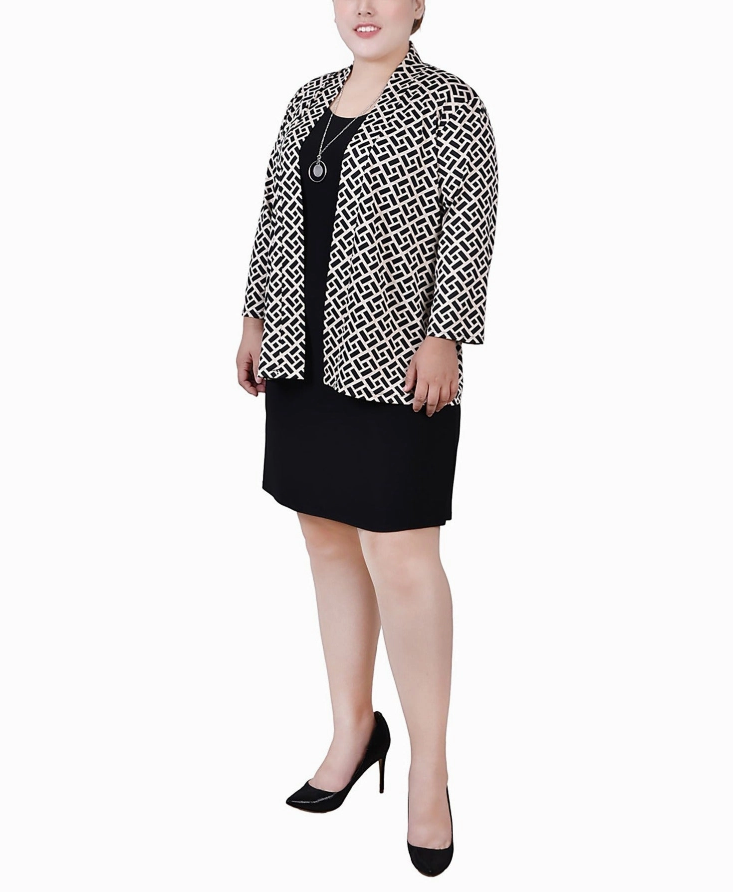 Perfect Layer Plus Size Two Piece Dress Set