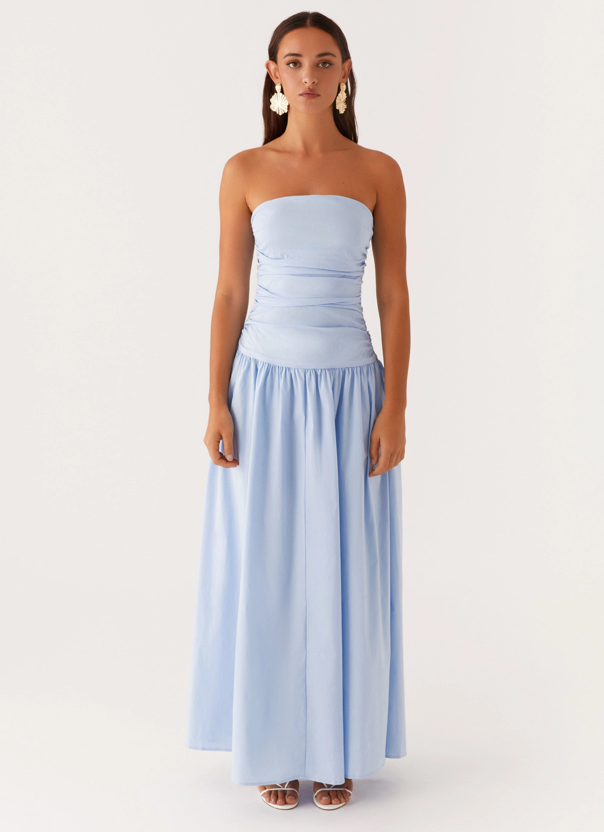 Travel Ready Carmel Maxi Dress - Blue