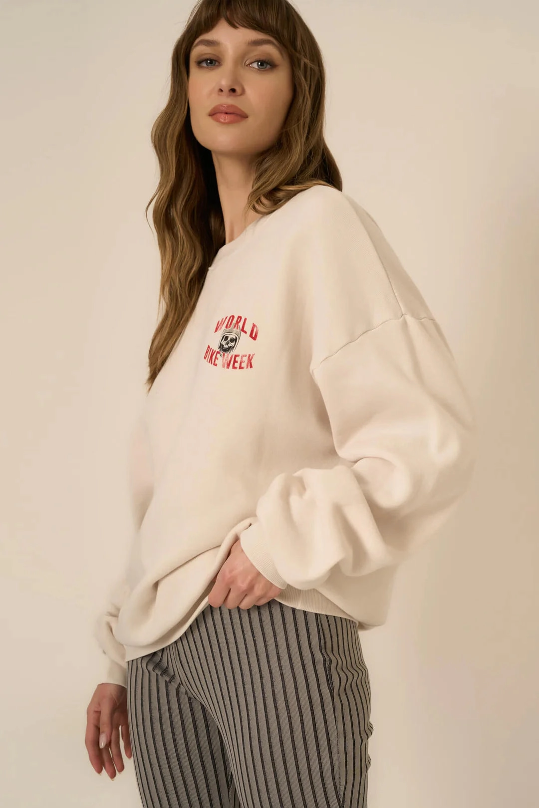 World Bike Week Sweatshirt RibbedTrims FadeResistantTechnology