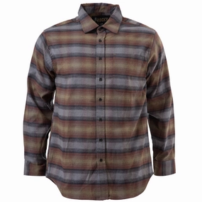 birthday party Bold Print Rocky Mens Rugged Flannel Moss 100% Cotton L/S Shirt
