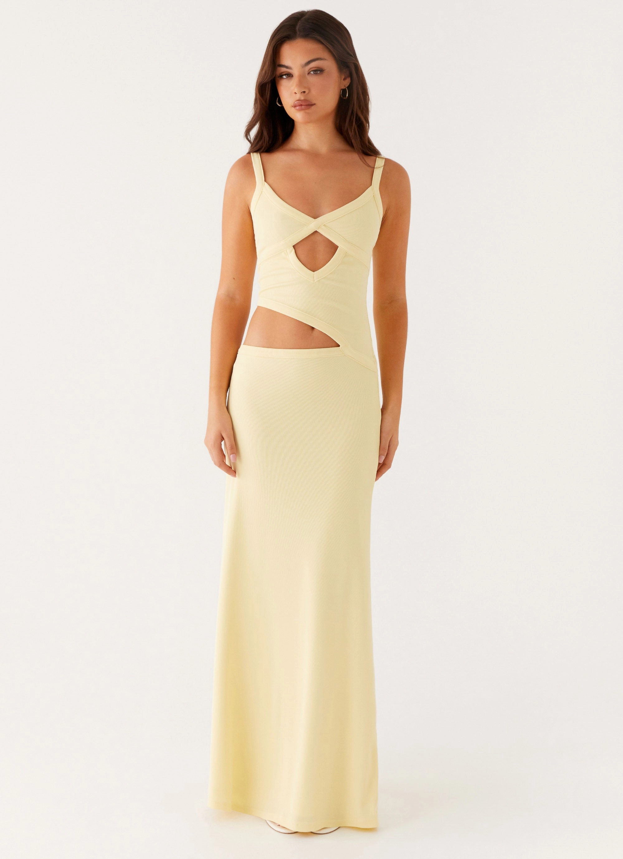 Protective Outerwear Light Insulation Jocelyn Maxi Dress - Yellow