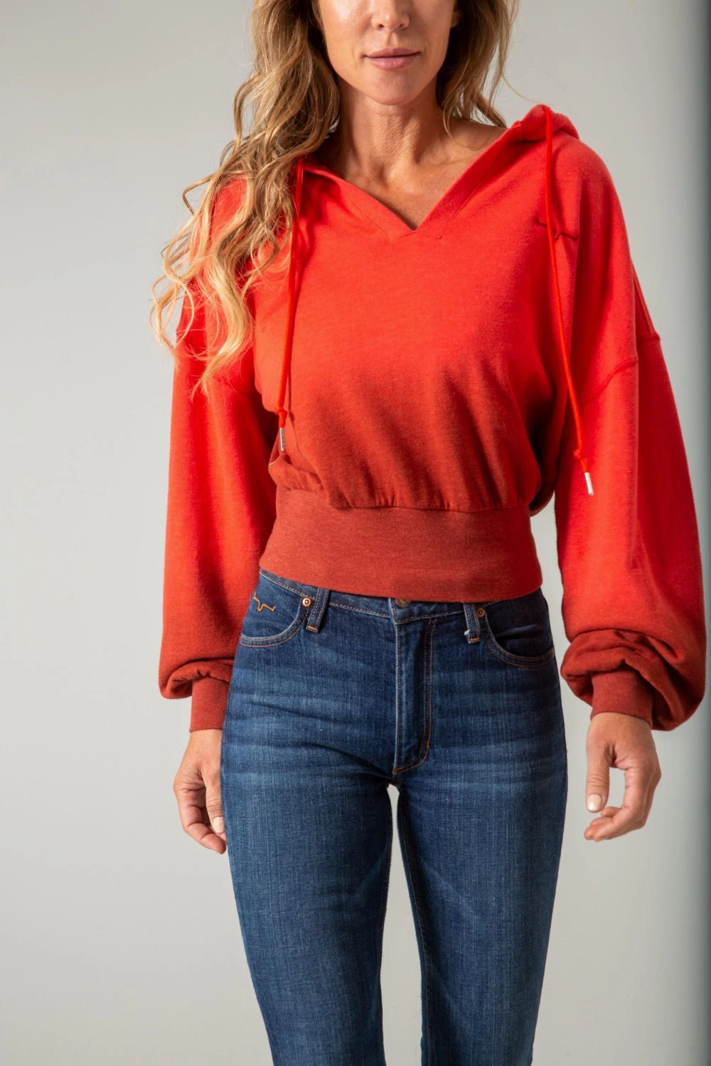 Insulated Warmth Durable Double Stitching Kimes Ranch Womens Monterey Dipped Baked Apple/Burnt Henna Cotton Blend Hoodie