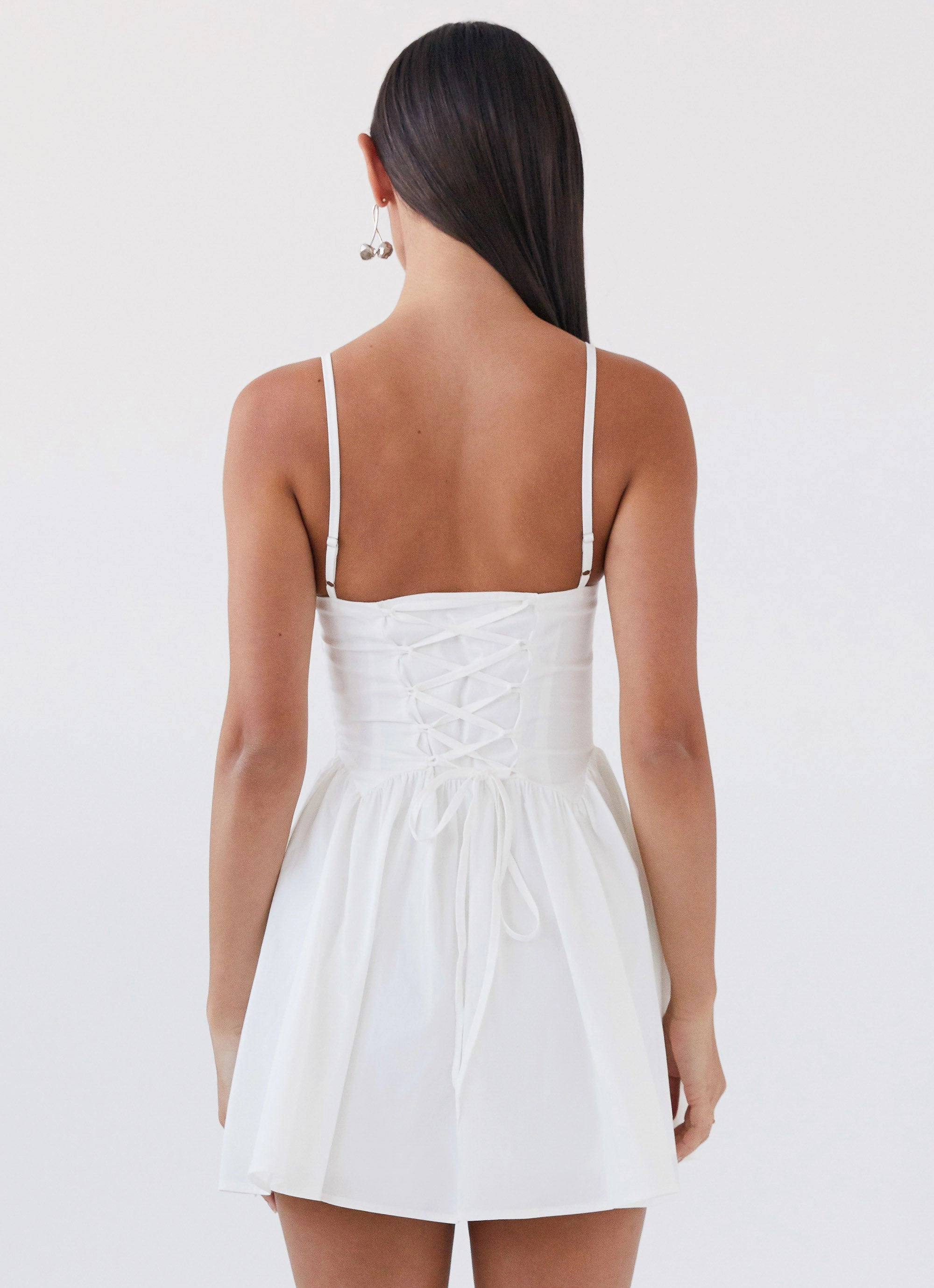 Tesoro Mio Mini Dress - White Padded Layer