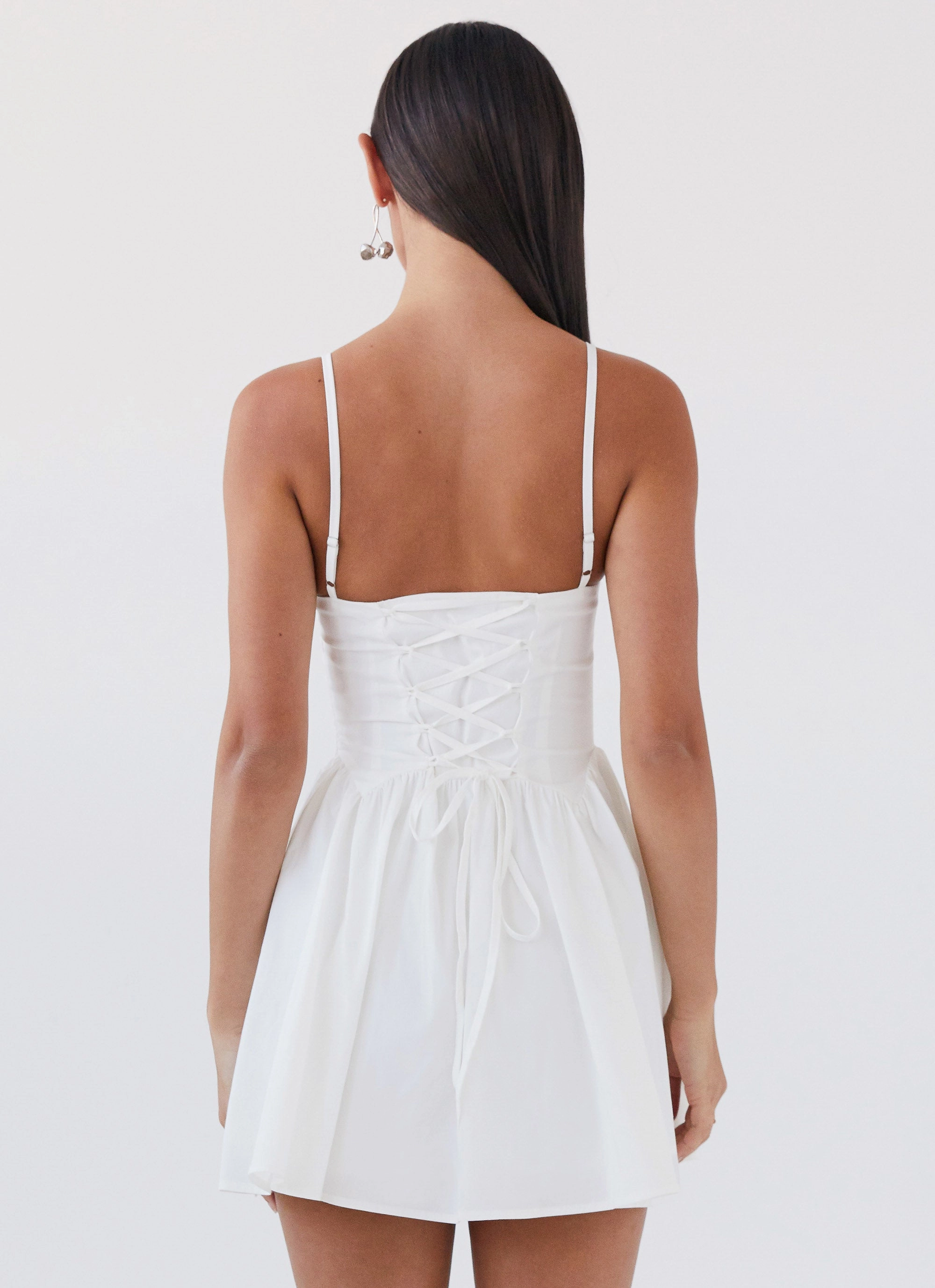 Noble Aura Tesoro Mio Mini Dress - White