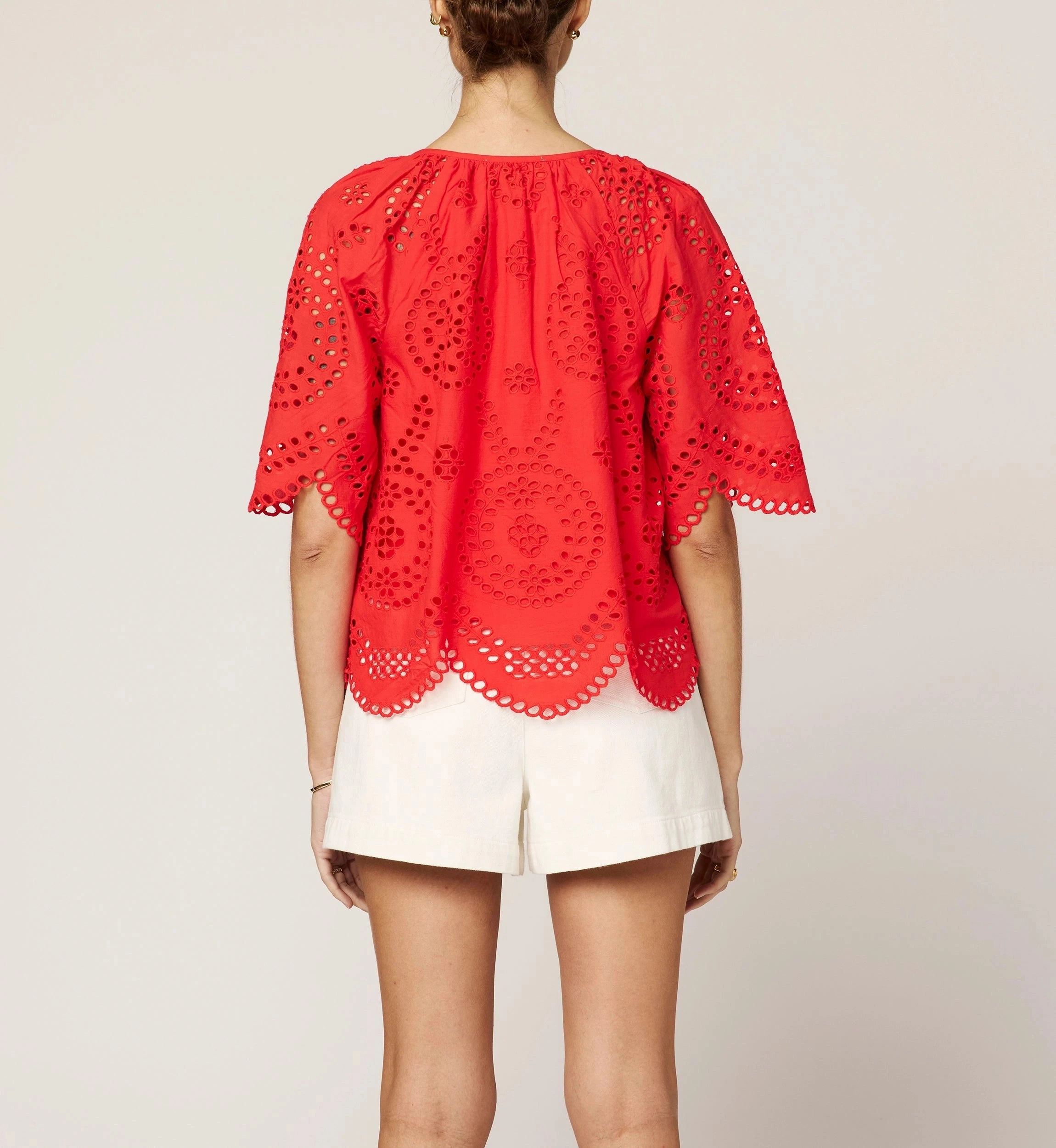 Lulu Blouse | Poppy Red OdorResistant Technology