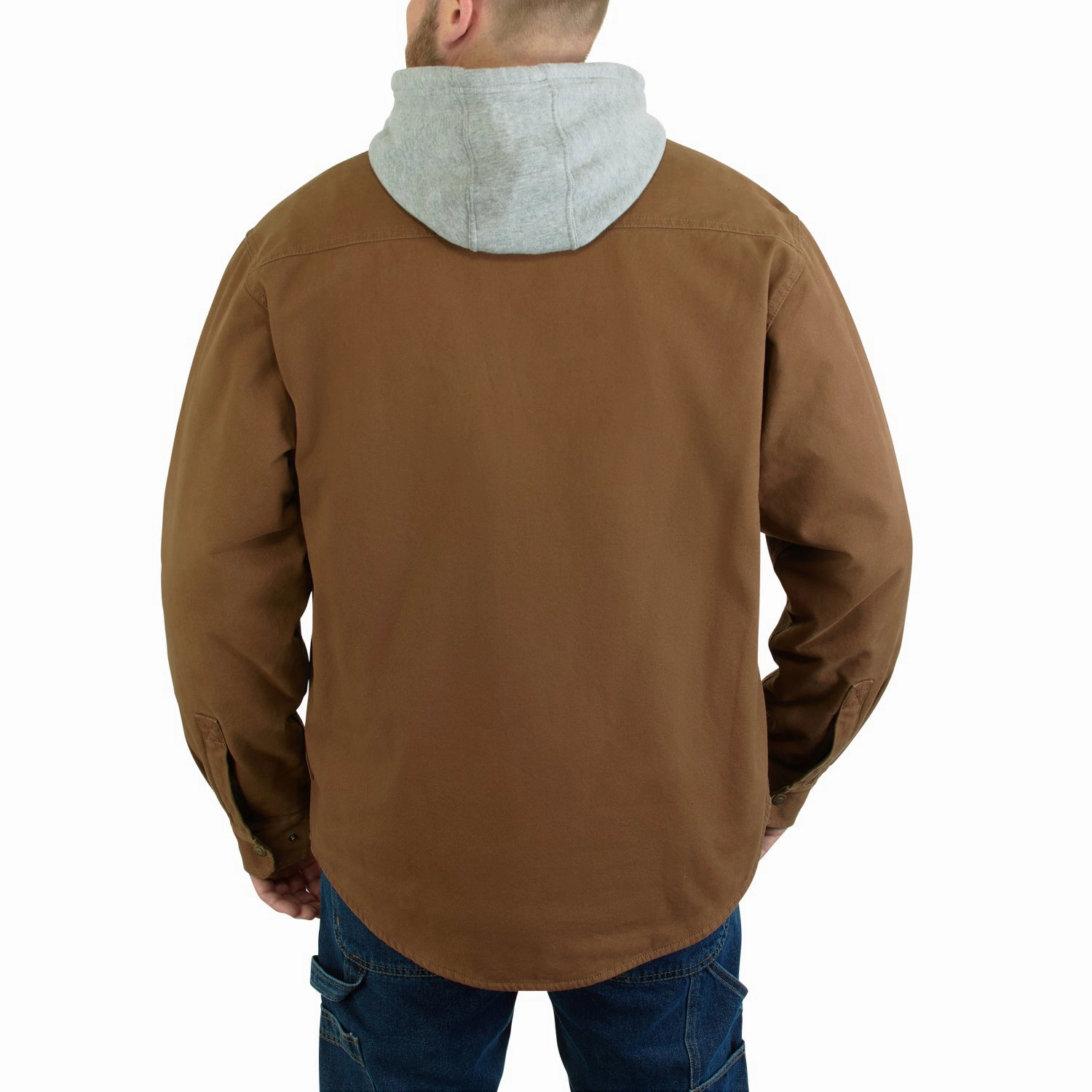 Wolverine Mens Overman SJ Chestnut 100% Cotton Cotton Jacket SnapFastenings All weather