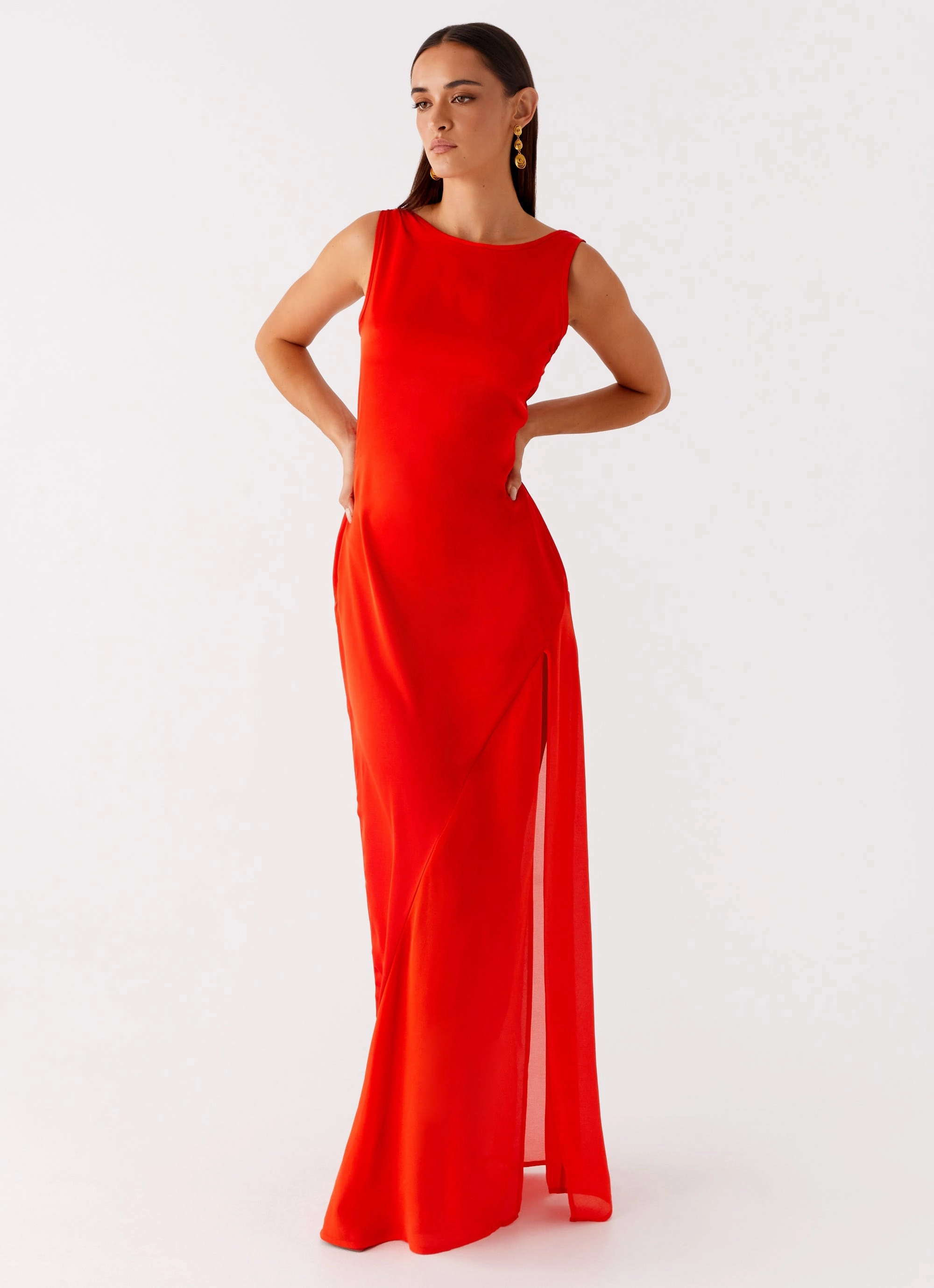 Ramiro Maxi Dress - Red Runway Inspired