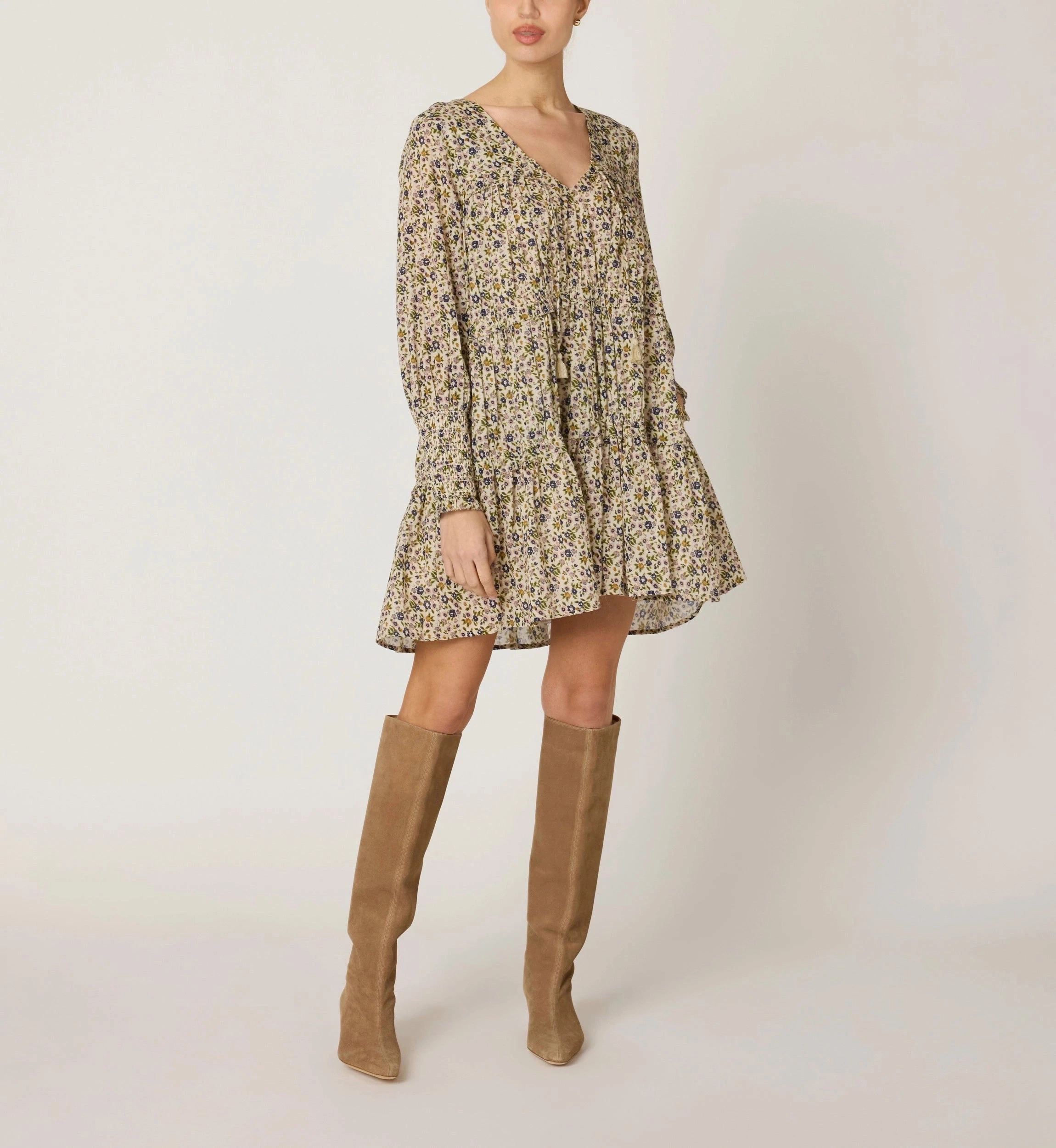 Raquel Mini Dress | Eloisa Floral Smooth Curve Wrinkle-Free-Finish