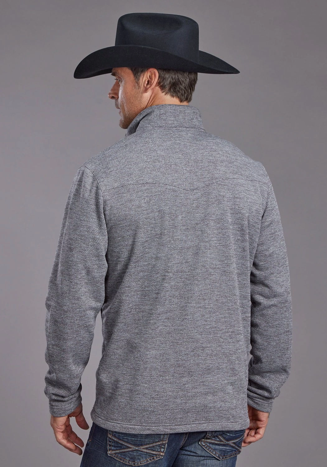 Stylish Design Stetson Mens Honeycomb Grey 100% Polyester Pullover Sweater
