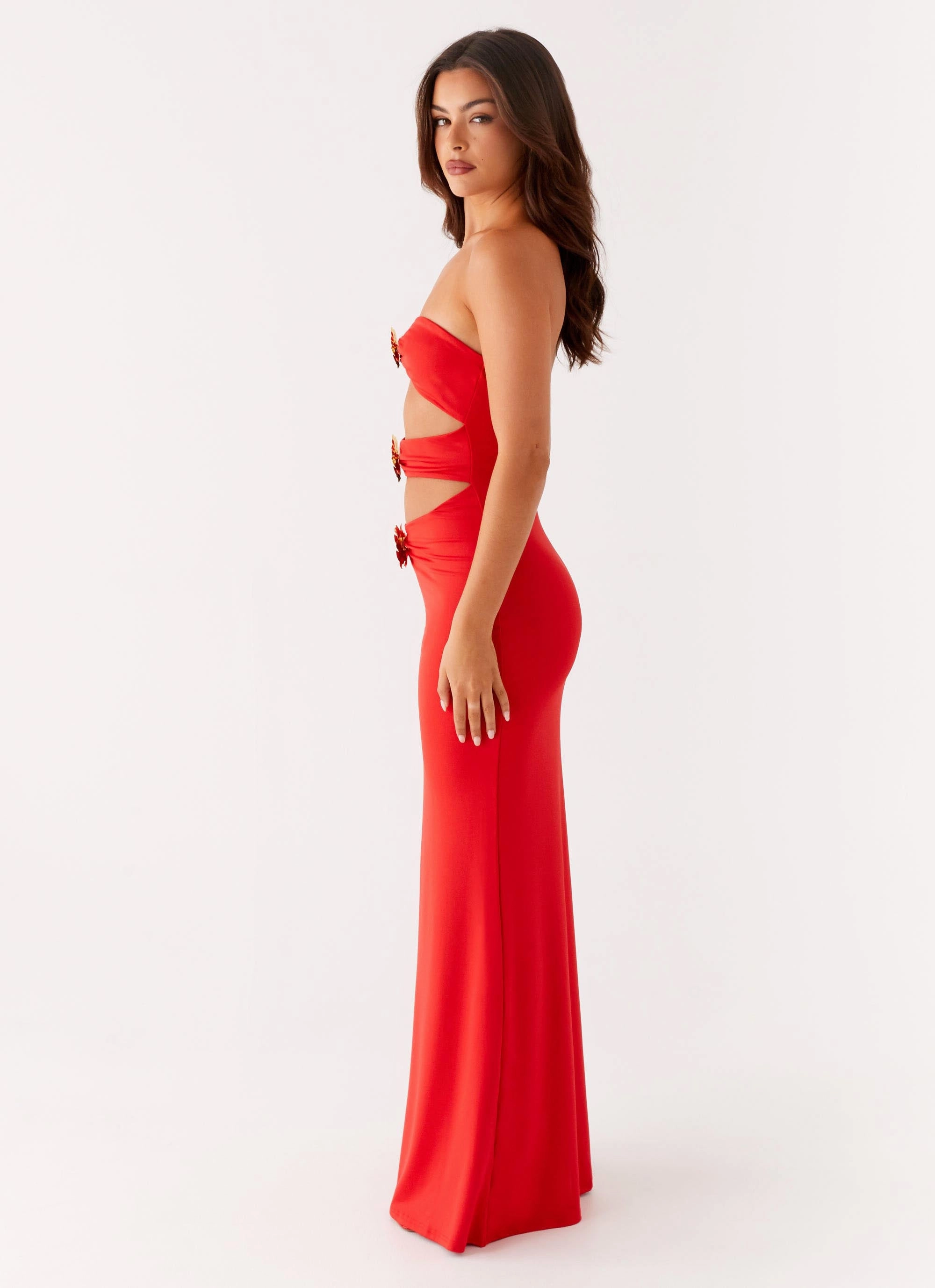 Sleek Jacket Raye Maxi Dress - Tangerine