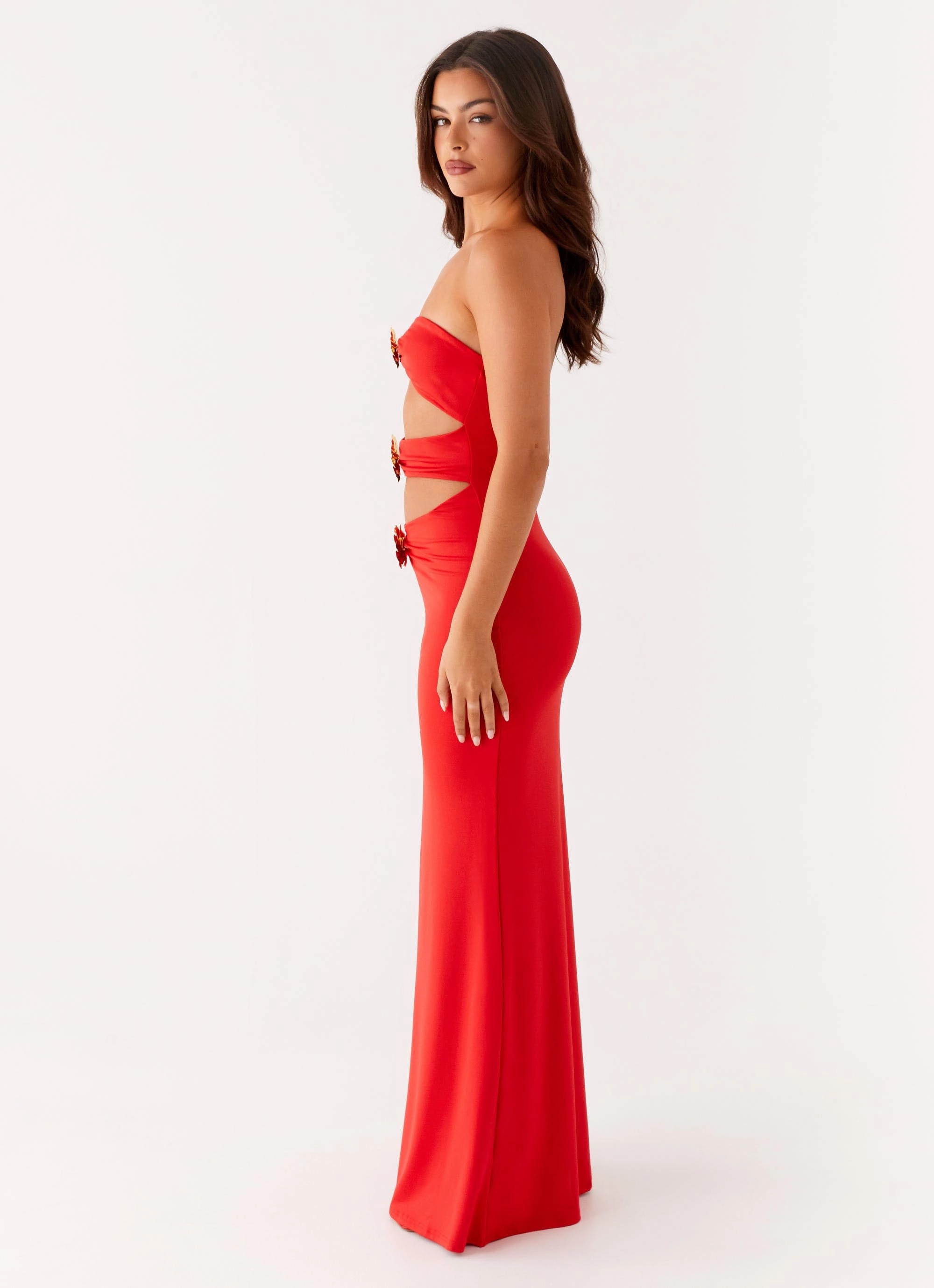 Low Key Raye Maxi Dress - Tangerine